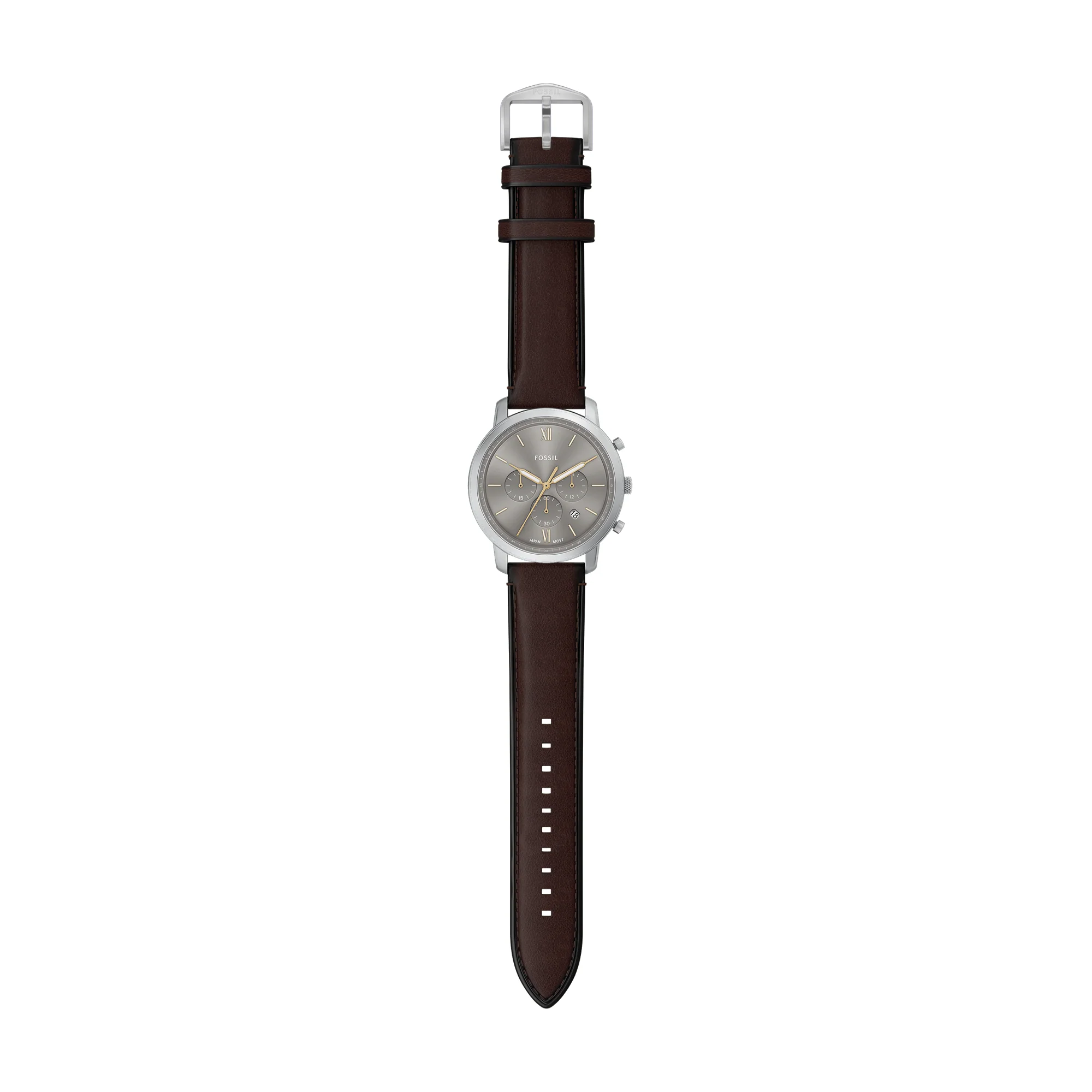 Neutra Chronograph Brown Leather Watch - Image 5