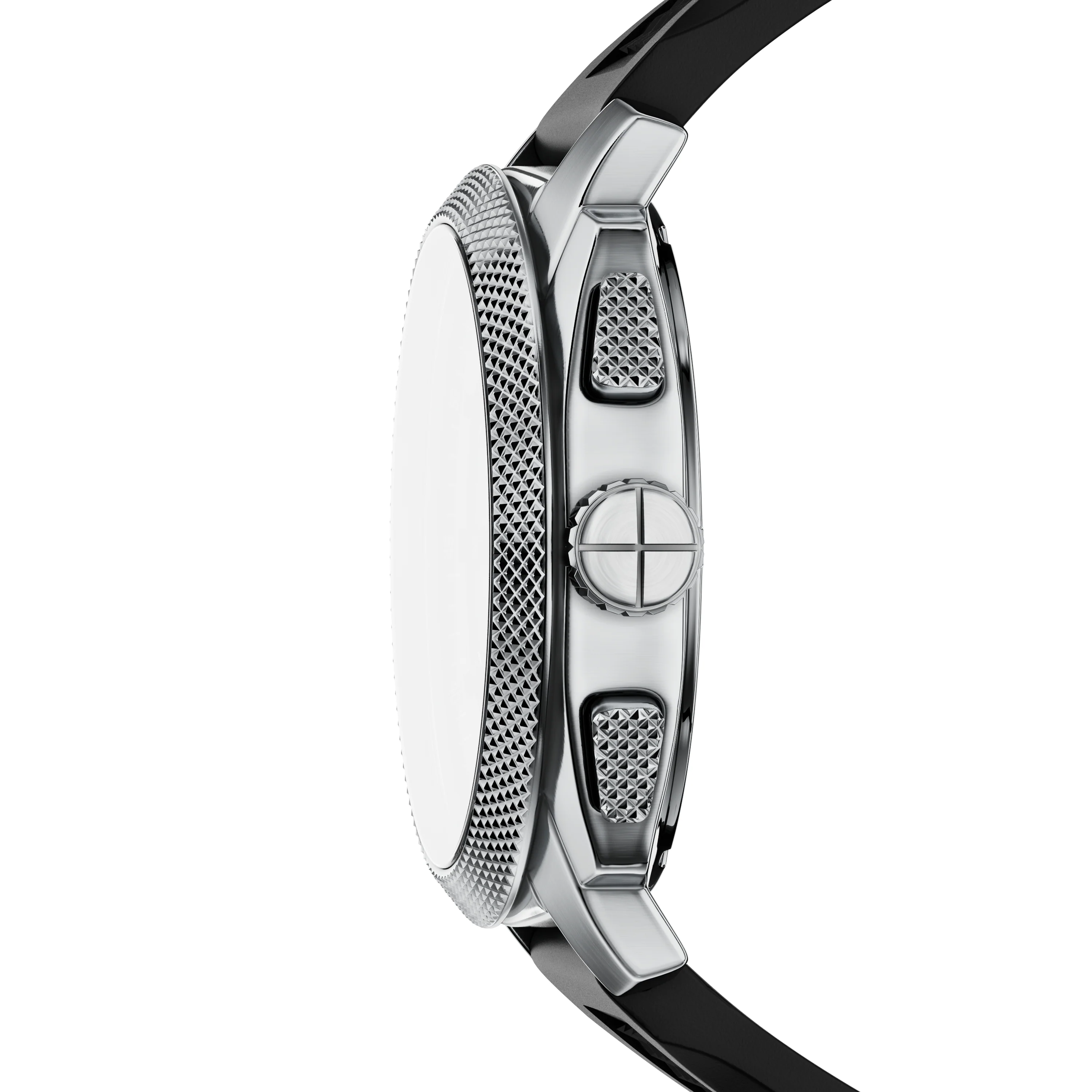 Machine Chronograph Black Silicone Watch - Image 3