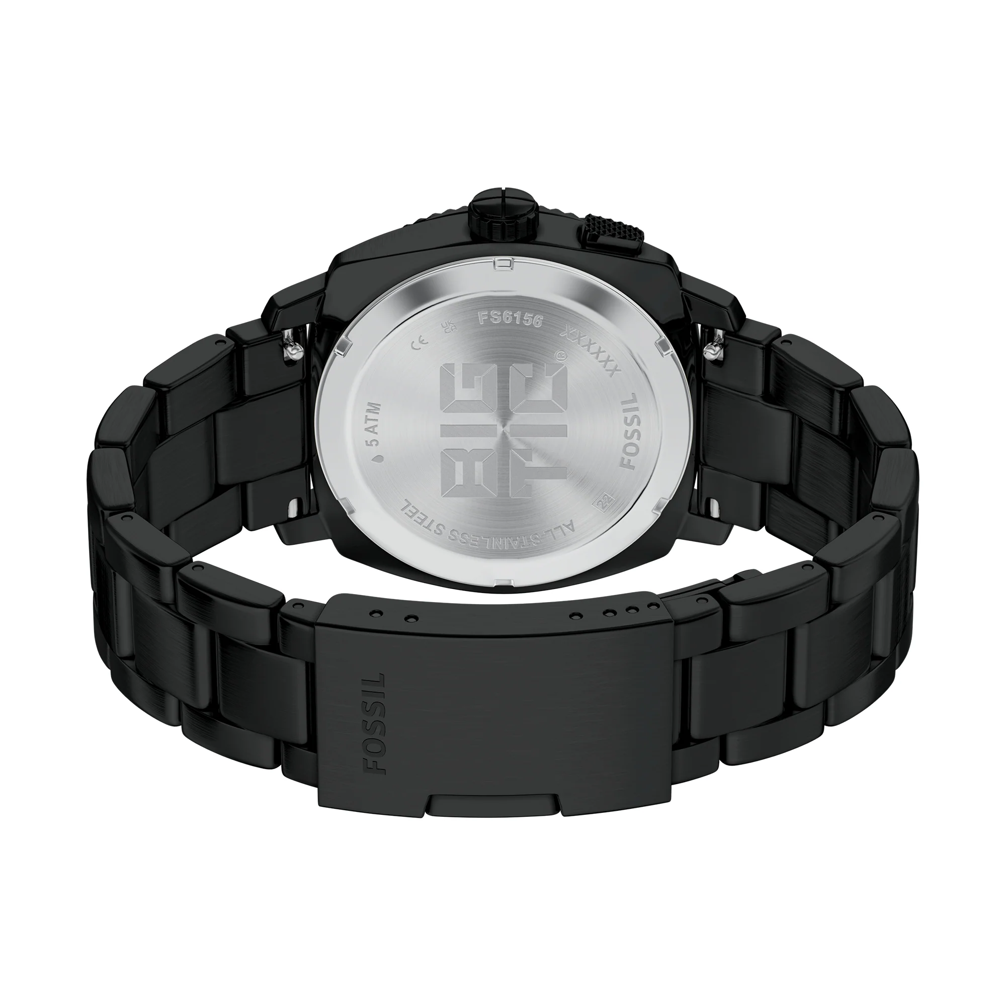 Machine Big Tic Black Stainless Steel Watch - Image 3