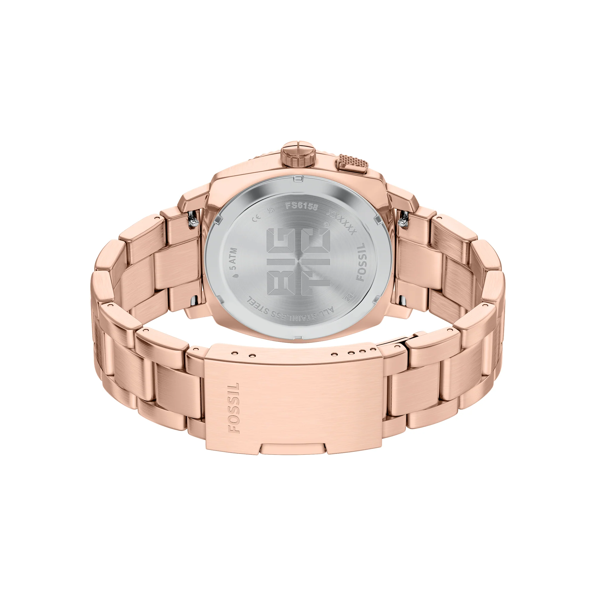 Machine Big Tic Rose Gold-Tone Stainless Steel Watch - Image 3