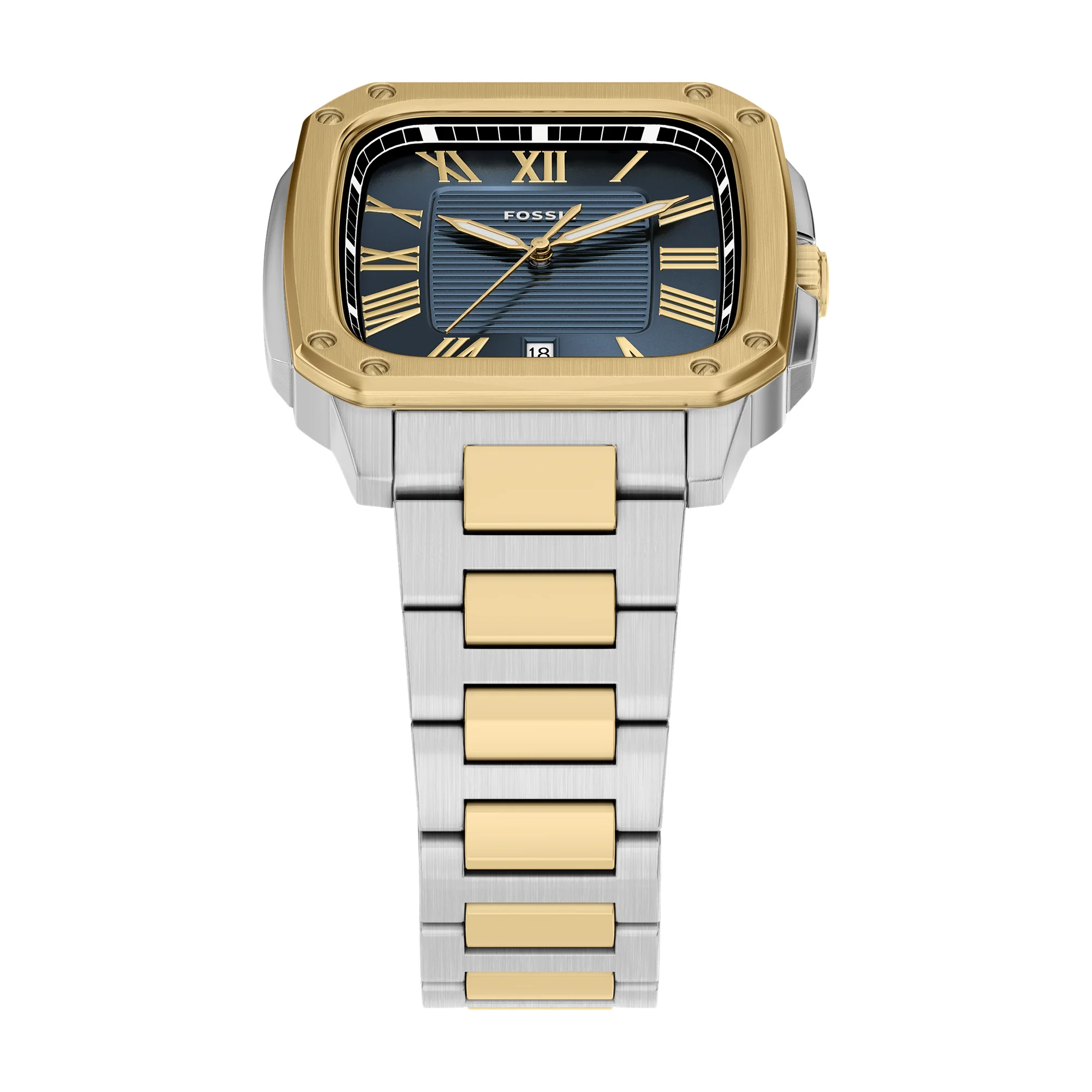 Crosby Three-Hand Date Two-Tone Stainless Steel Watch - Image 7