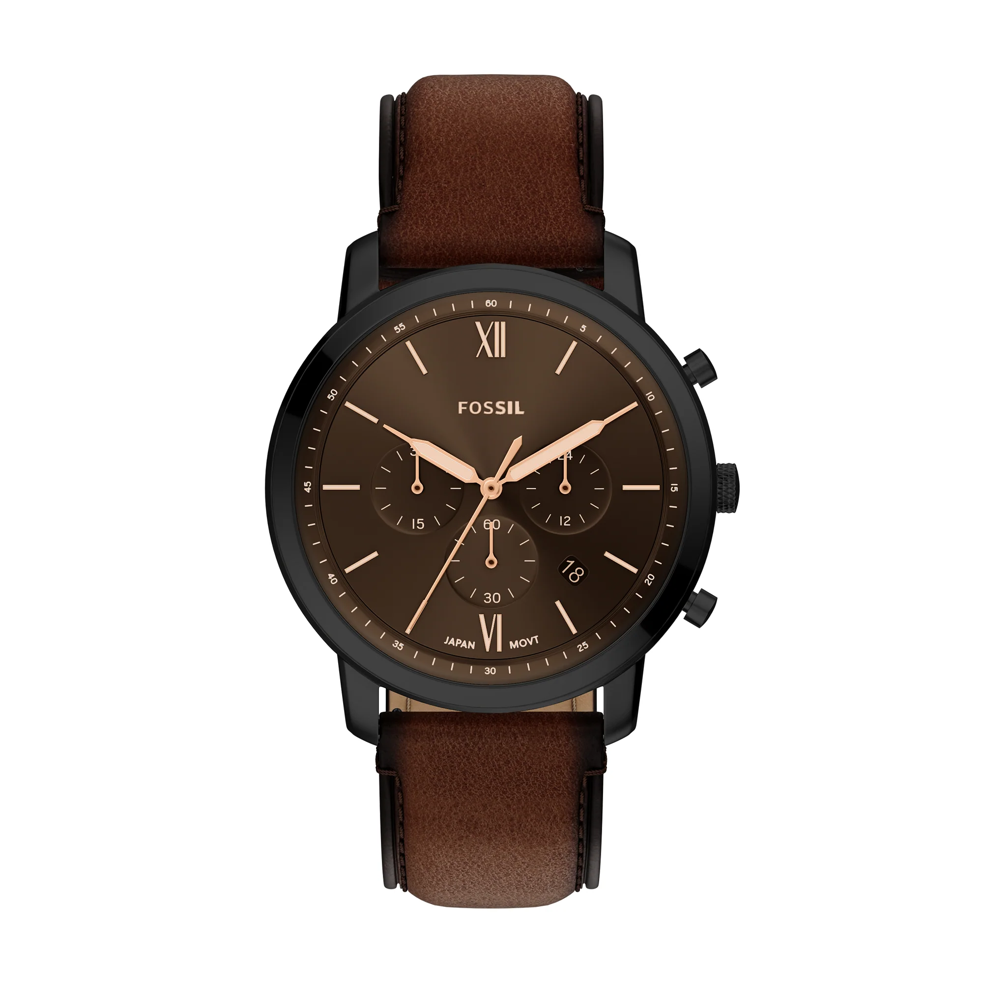 Neutra Chronograph Brown Leather Watch