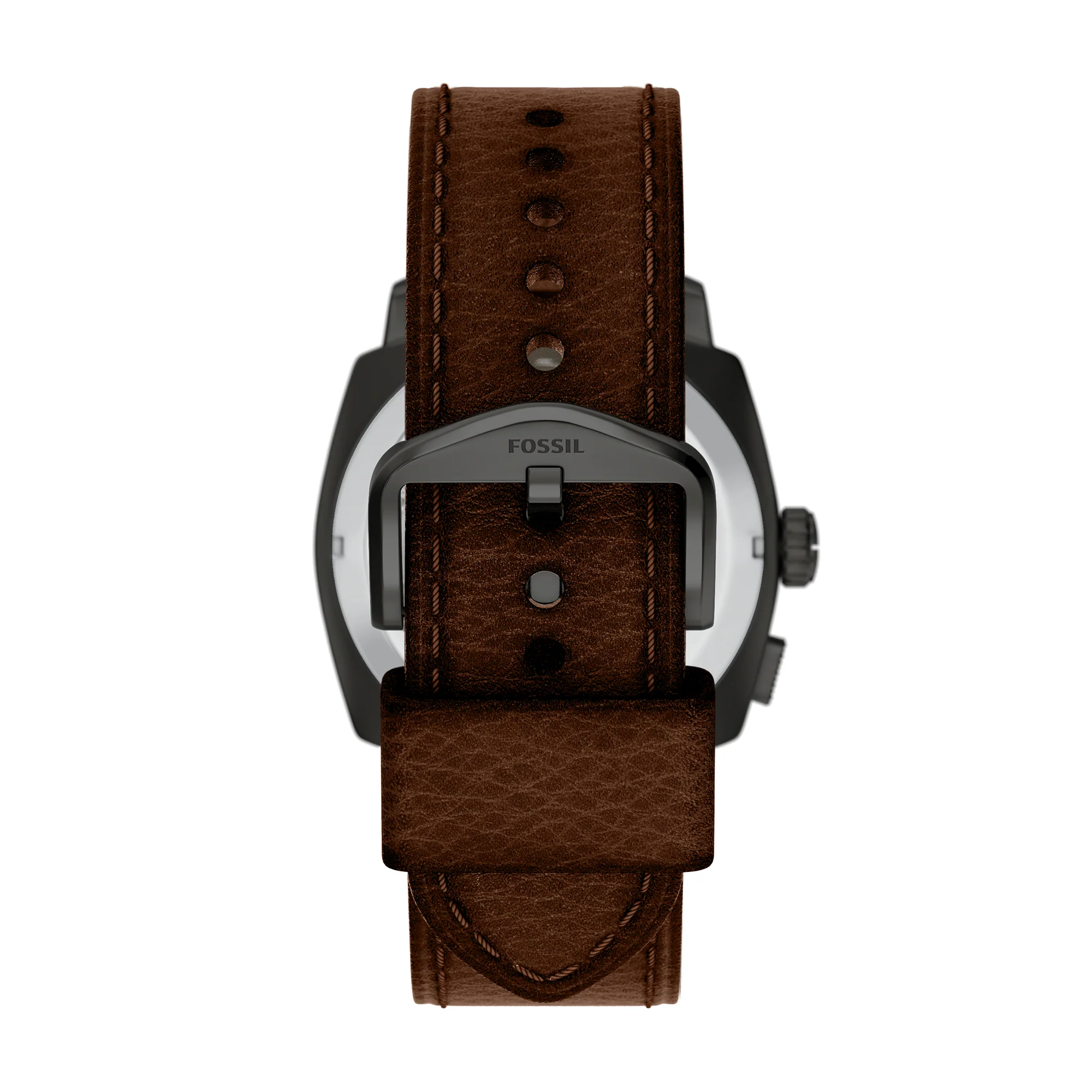 Machine Big Tic Brown Leather Watch - Image 4