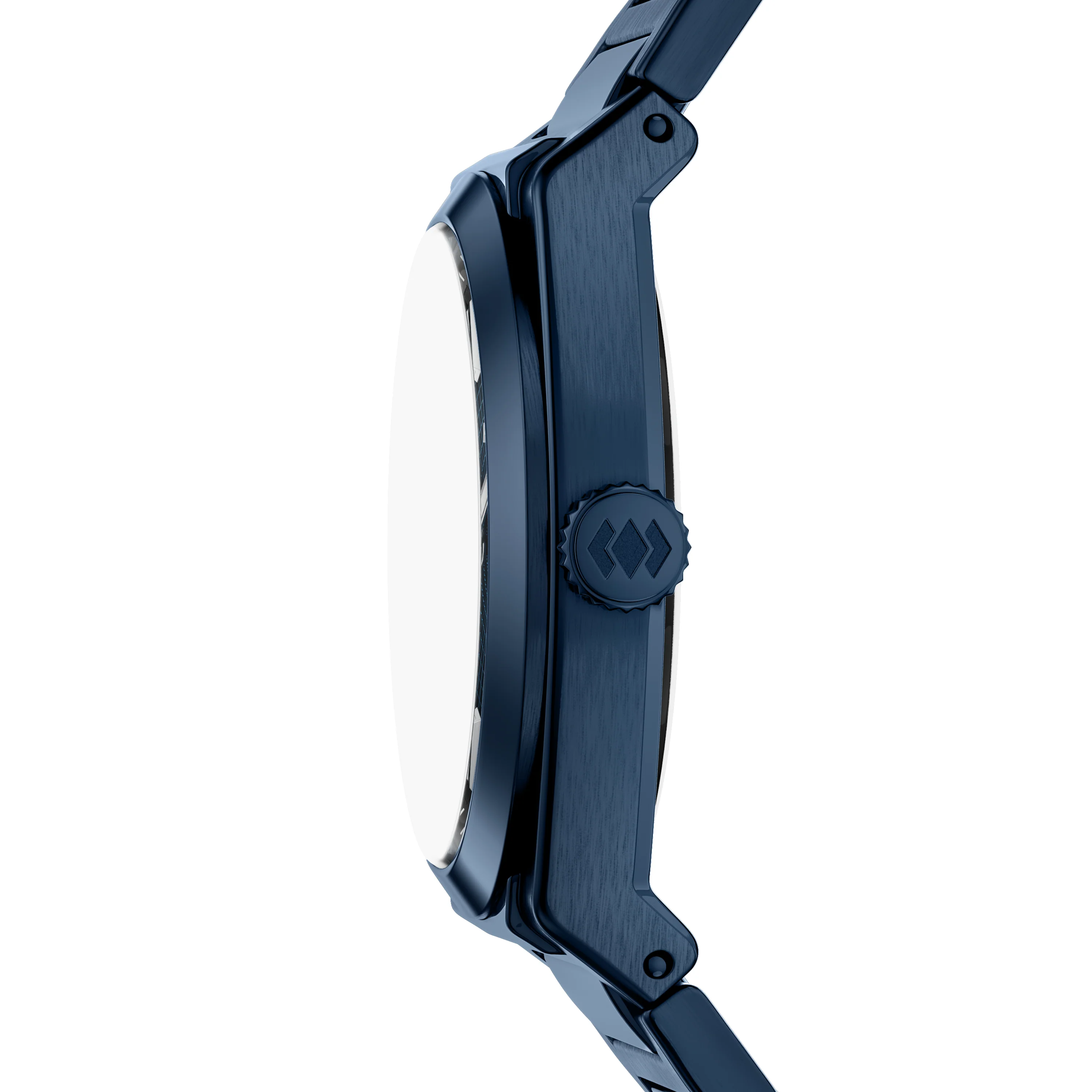 Everett Three-Hand Navy Stainless Steel Watch - Image 3
