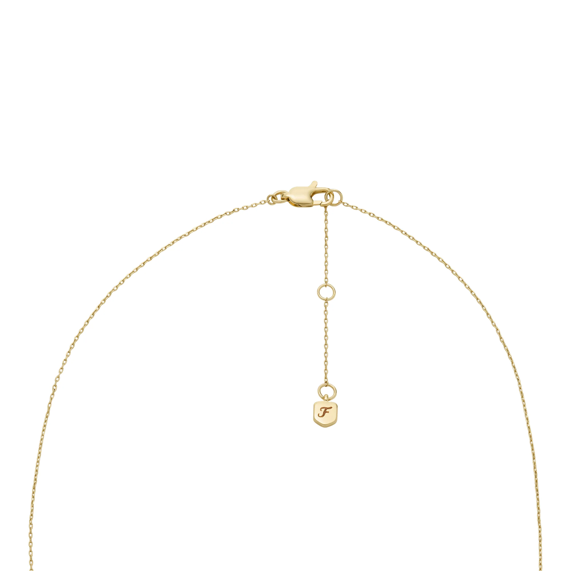 Ellis Toi Et Moi Gold-Tone Brass Station Necklace - Image 2
