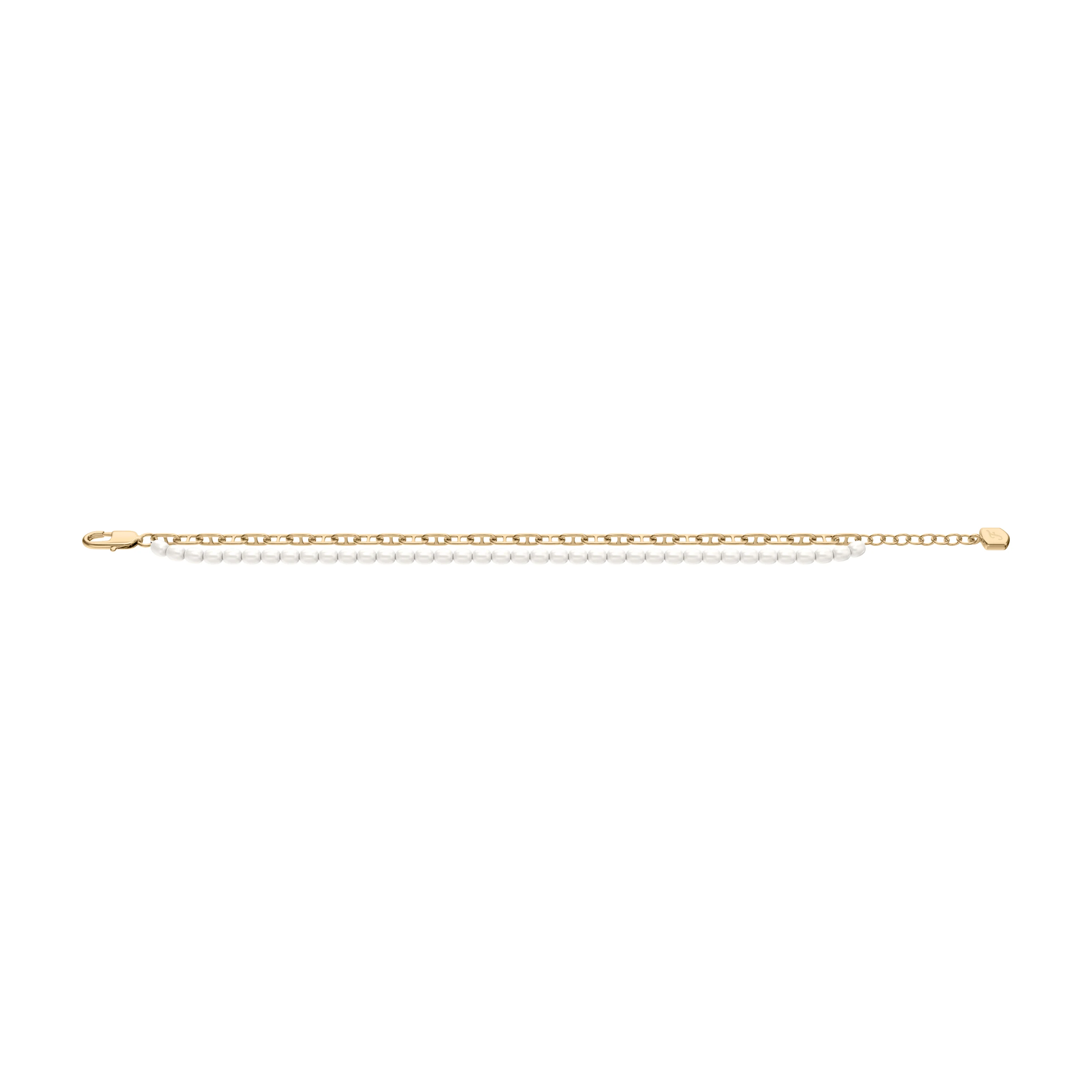 Heritage Pearl D-Link Gold-Tone Brass Multi-Strand Bracelet - Image 4