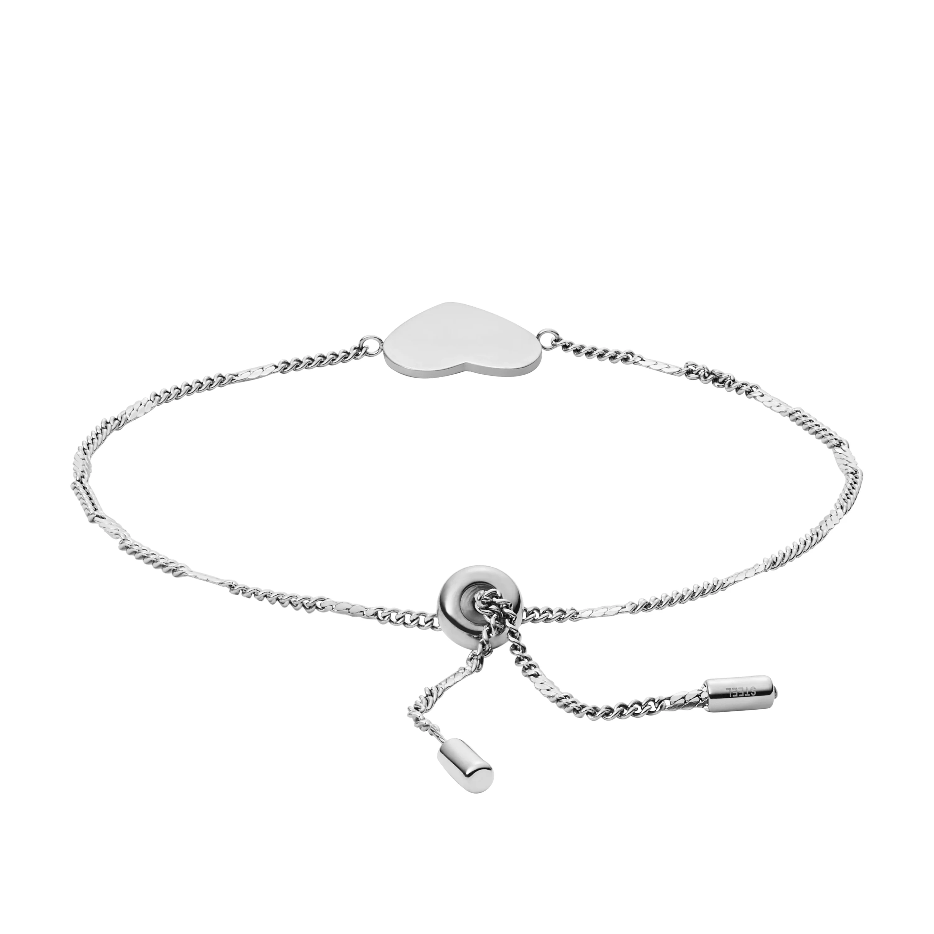 Engravable Heart Stainless Steel Bracelet - Image 2