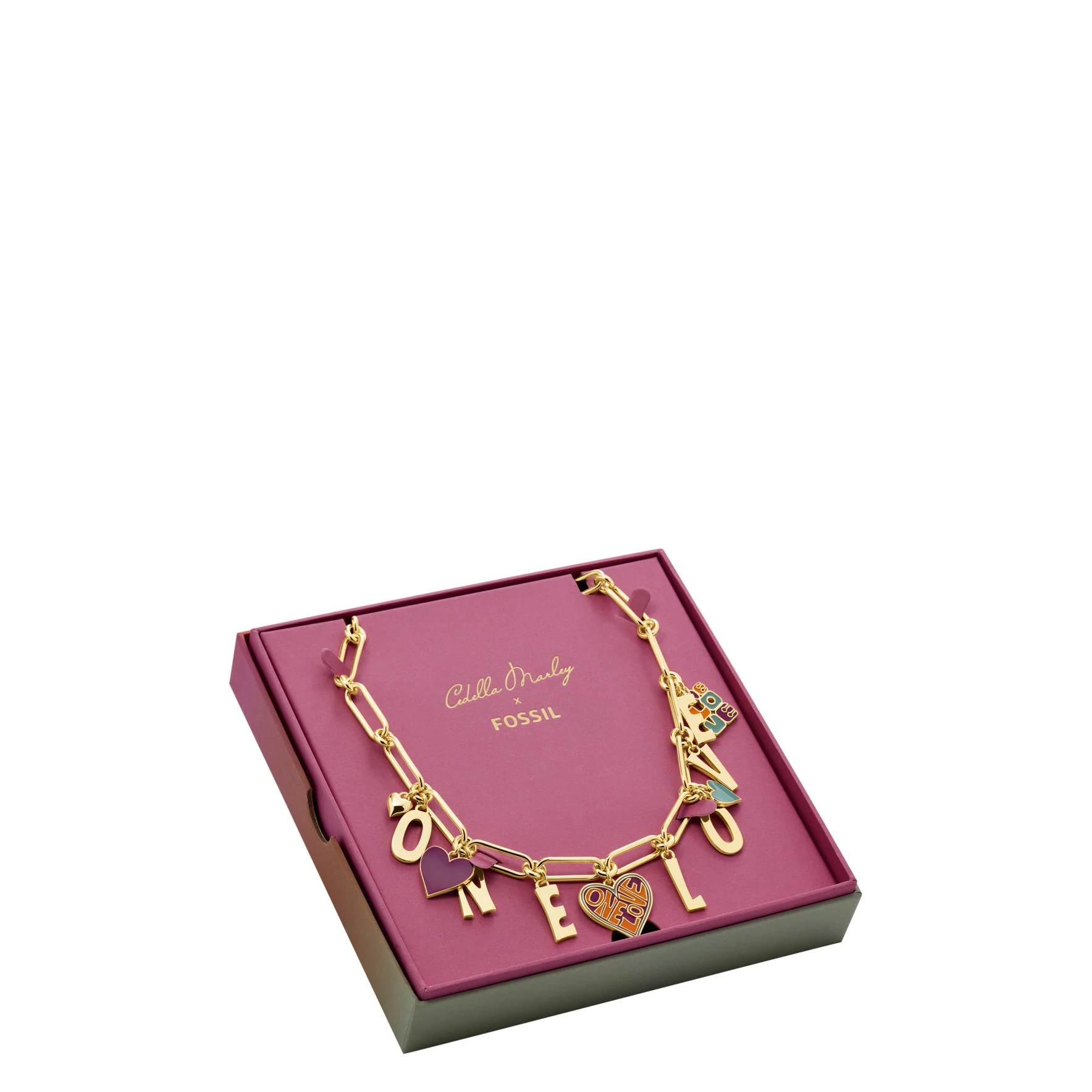 CEDELLA MARLEY X FOSSIL International Women's Day Limited Edition Gold-Tone Brass Chain Necklace - Image 3