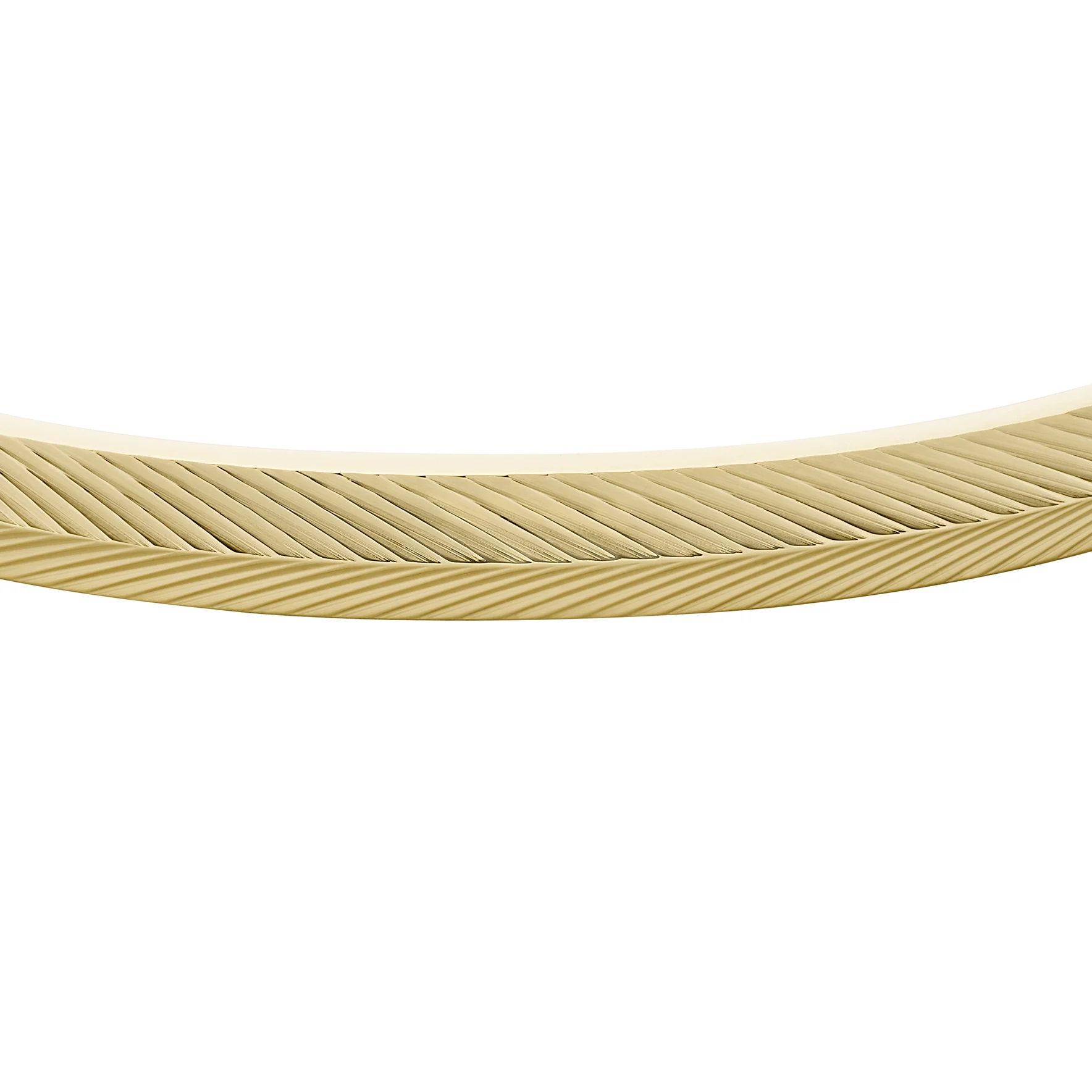 Harlow Linear Texture Gold-Tone Stainless Steel Bangle Bracelet - Image 2