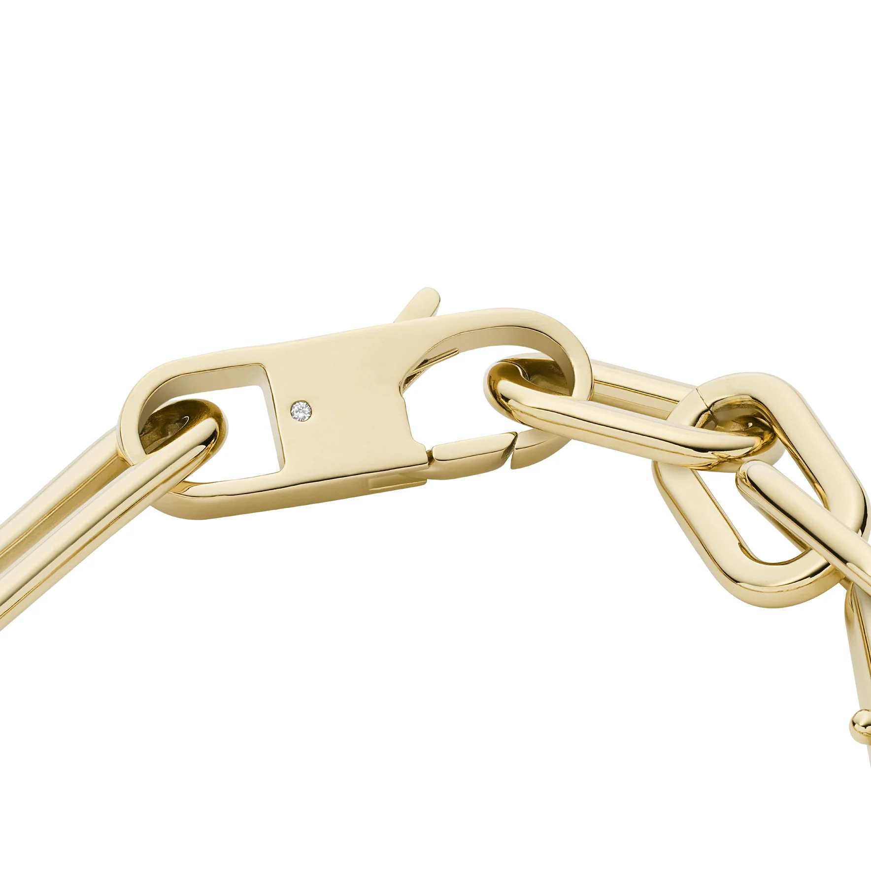 Heritage D-Link Gold-Tone Stainless Steel Chain Bracelet - Image 4
