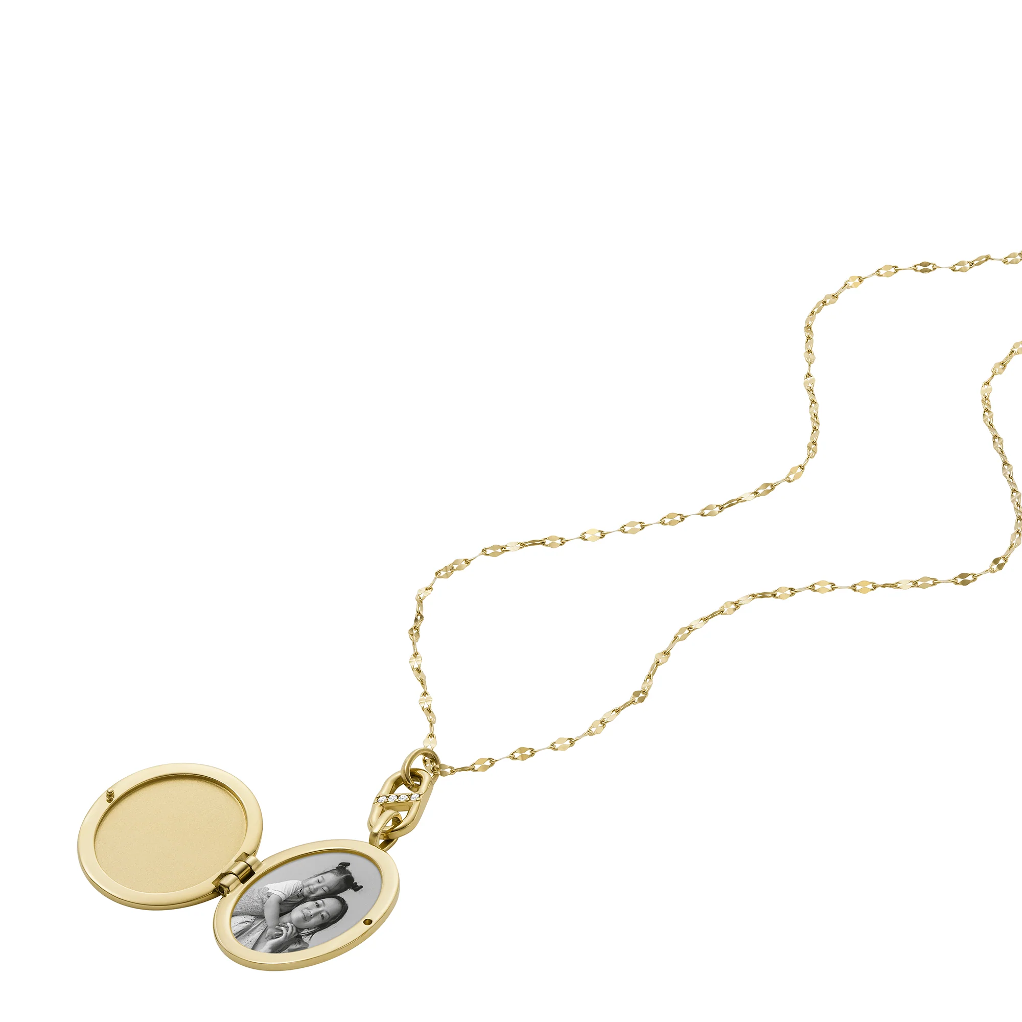 Locket Collection Gold-Tone Stainless Steel Chain Necklace - Image 2