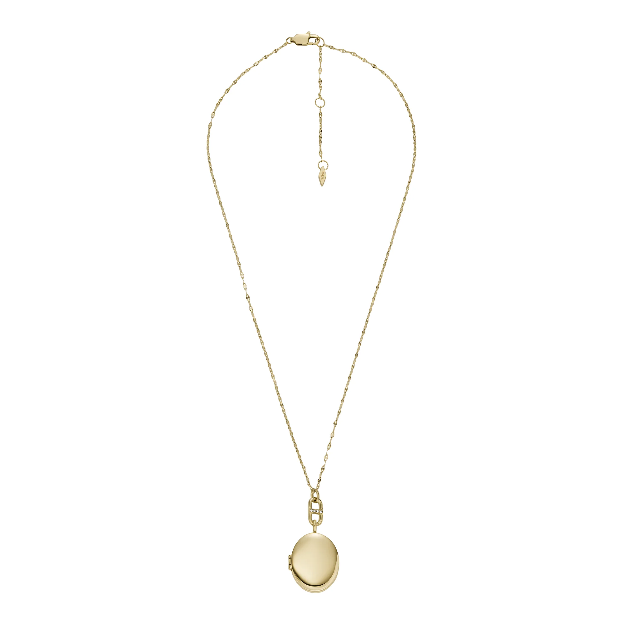 Locket Collection Gold-Tone Stainless Steel Chain Necklace - Image 3