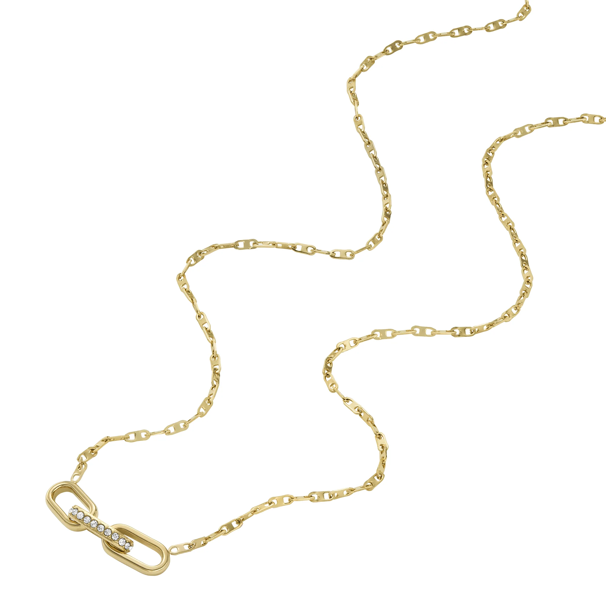 Heritage D-Link Gold-Tone Stainless Steel Chain Necklace - Image 4