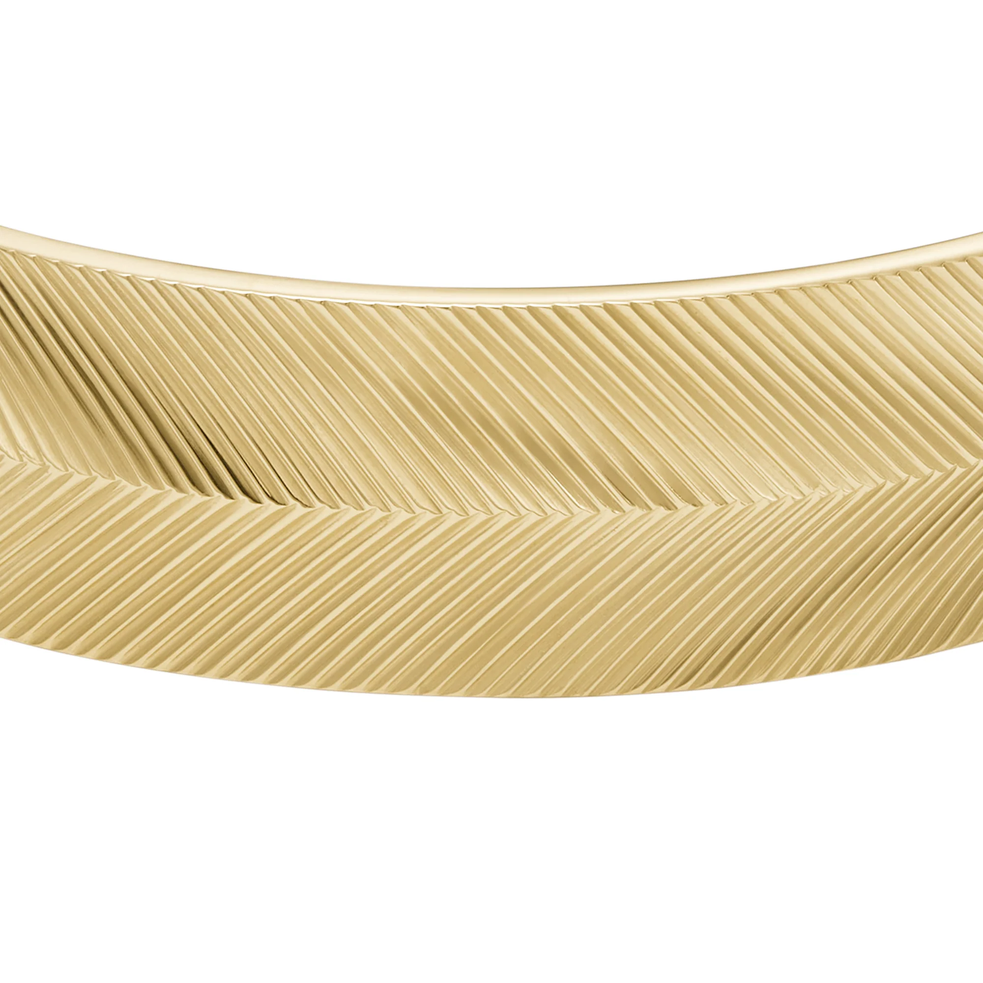 Harlow Linear Texture Gold-Tone Stainless Steel Cuff Bracelet - Image 2