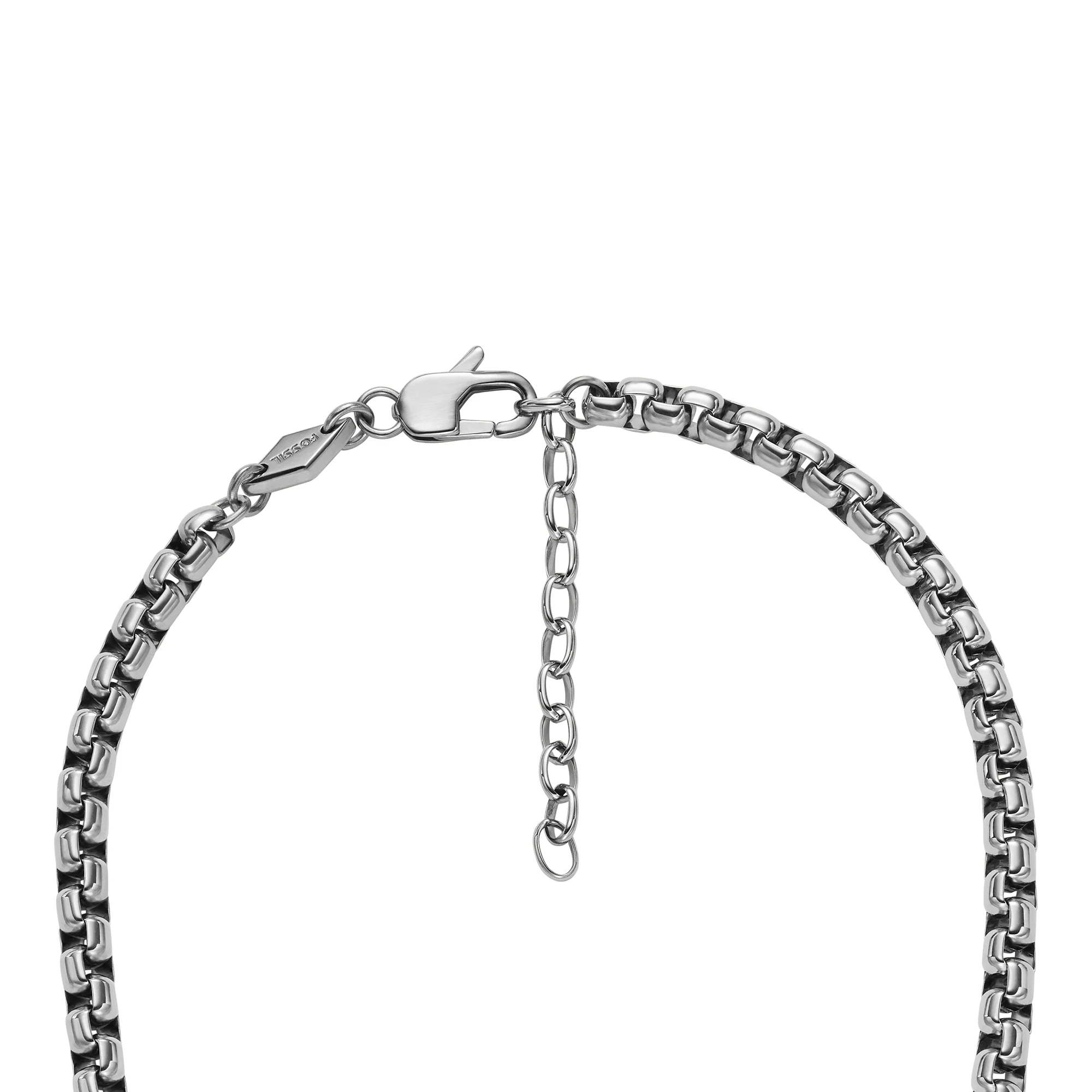 All Stacked Up Stainless Steel Chain Necklace - Image 2