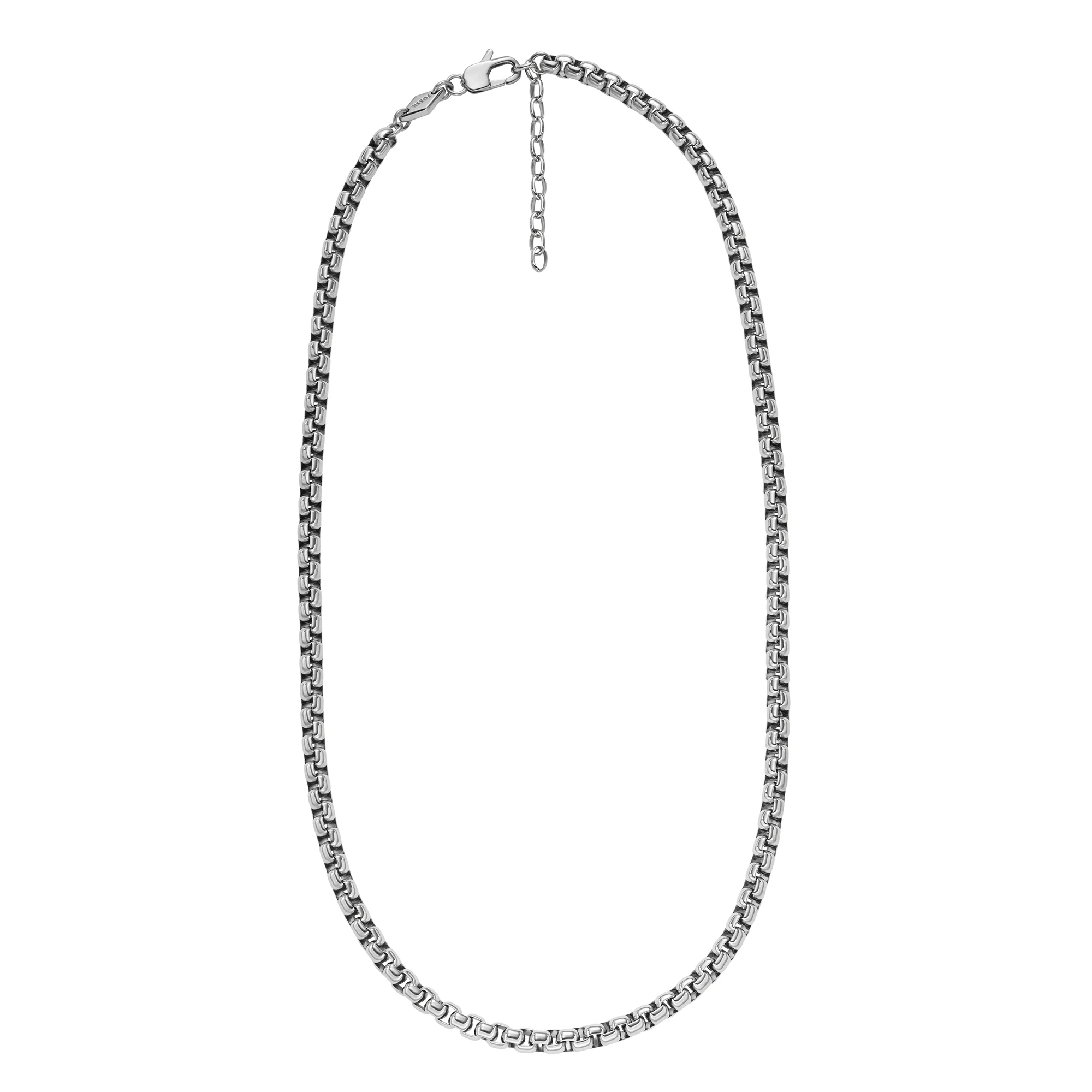 All Stacked Up Stainless Steel Chain Necklace - Image 4