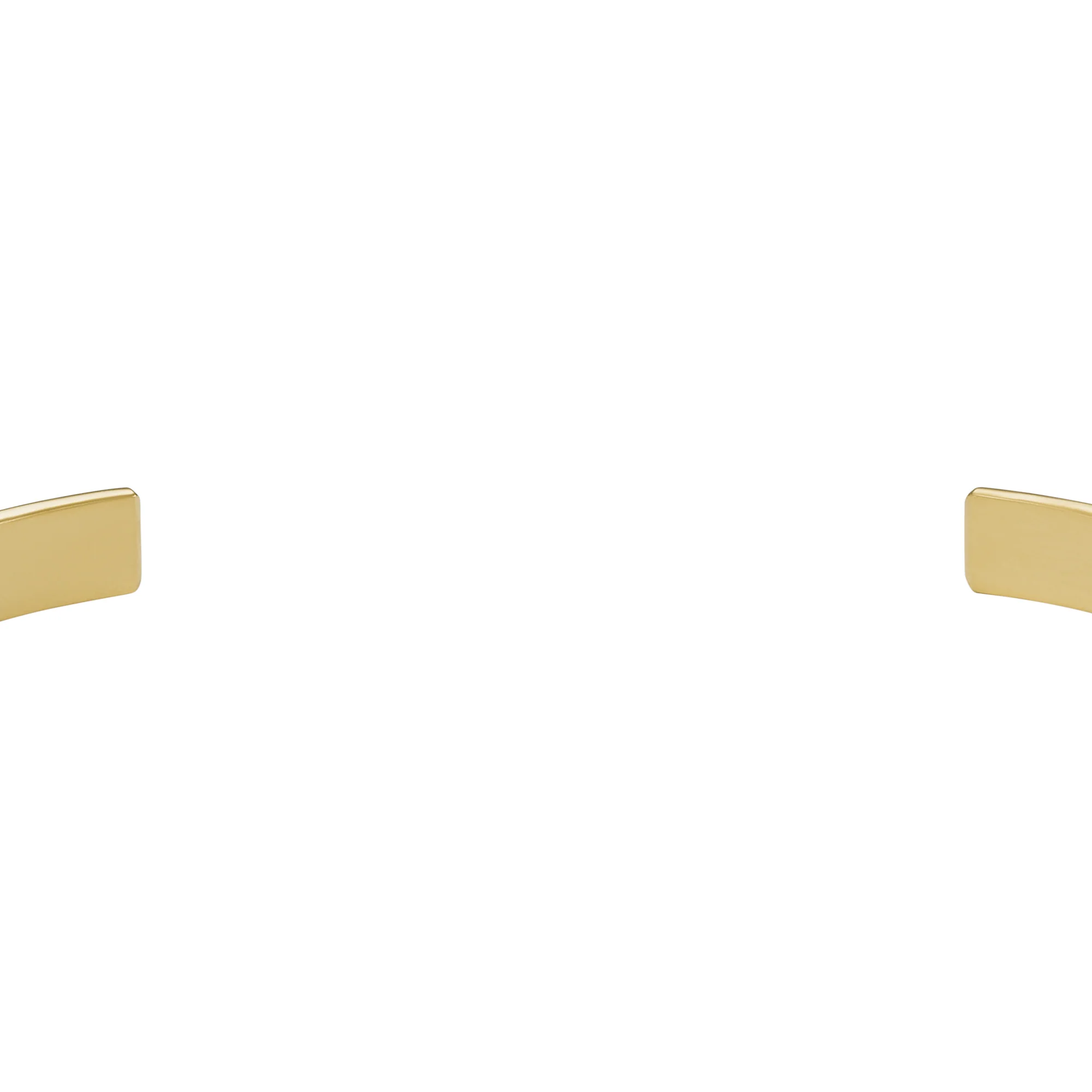 Harlow Linear Texture Gold-Tone Stainless Steel Cuff Bracelet - Image 2