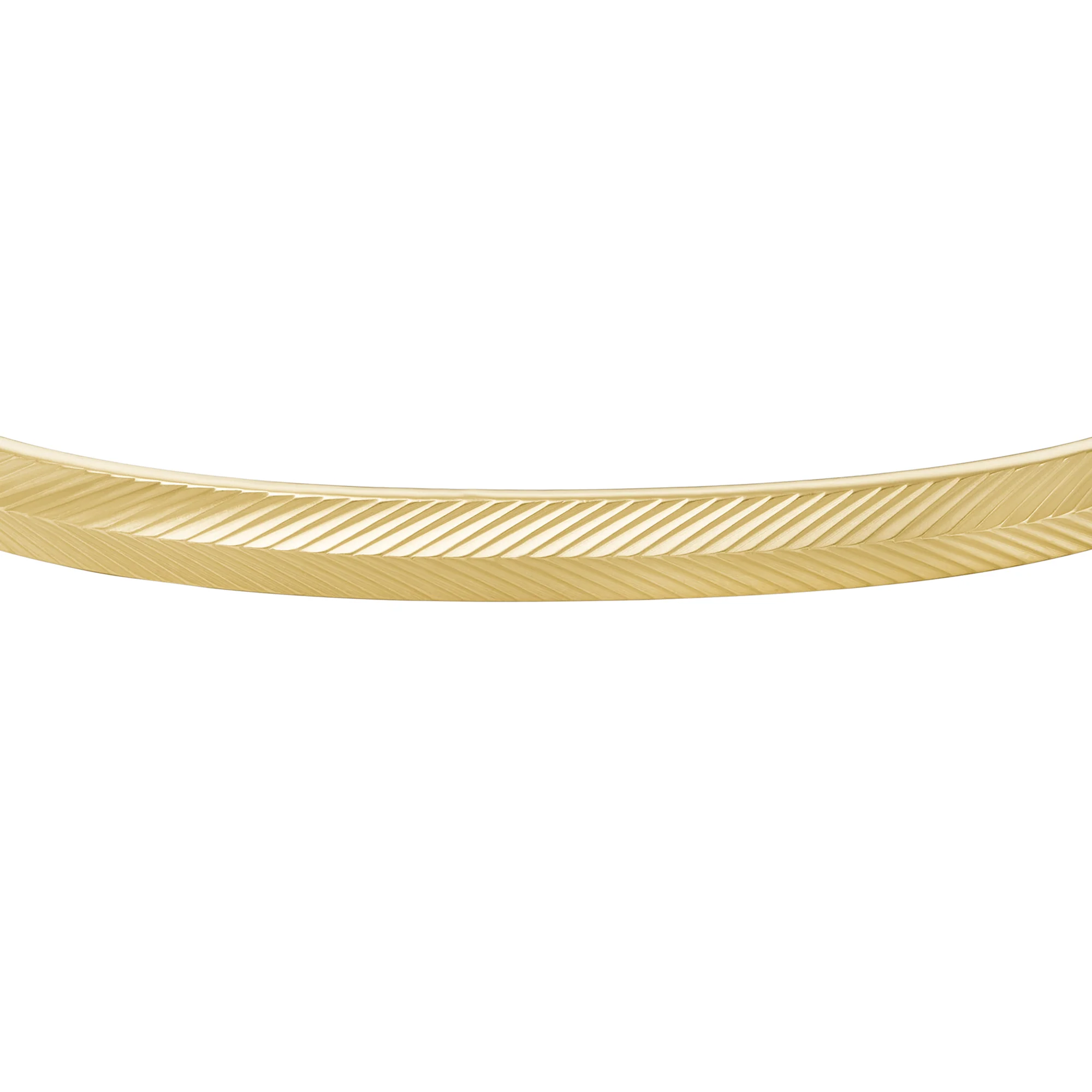 Harlow Linear Texture Gold-Tone Stainless Steel Cuff Bracelet - Image 4