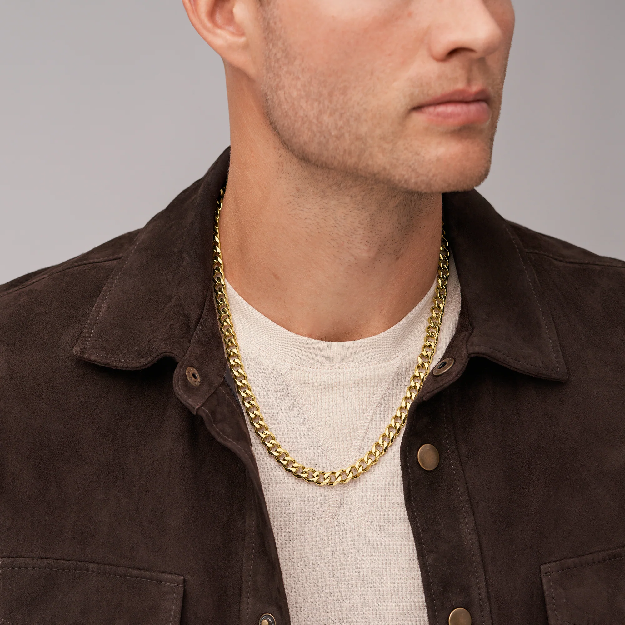 Bold Chains Gold-Tone Stainless Steel Chain Necklace - Image 5