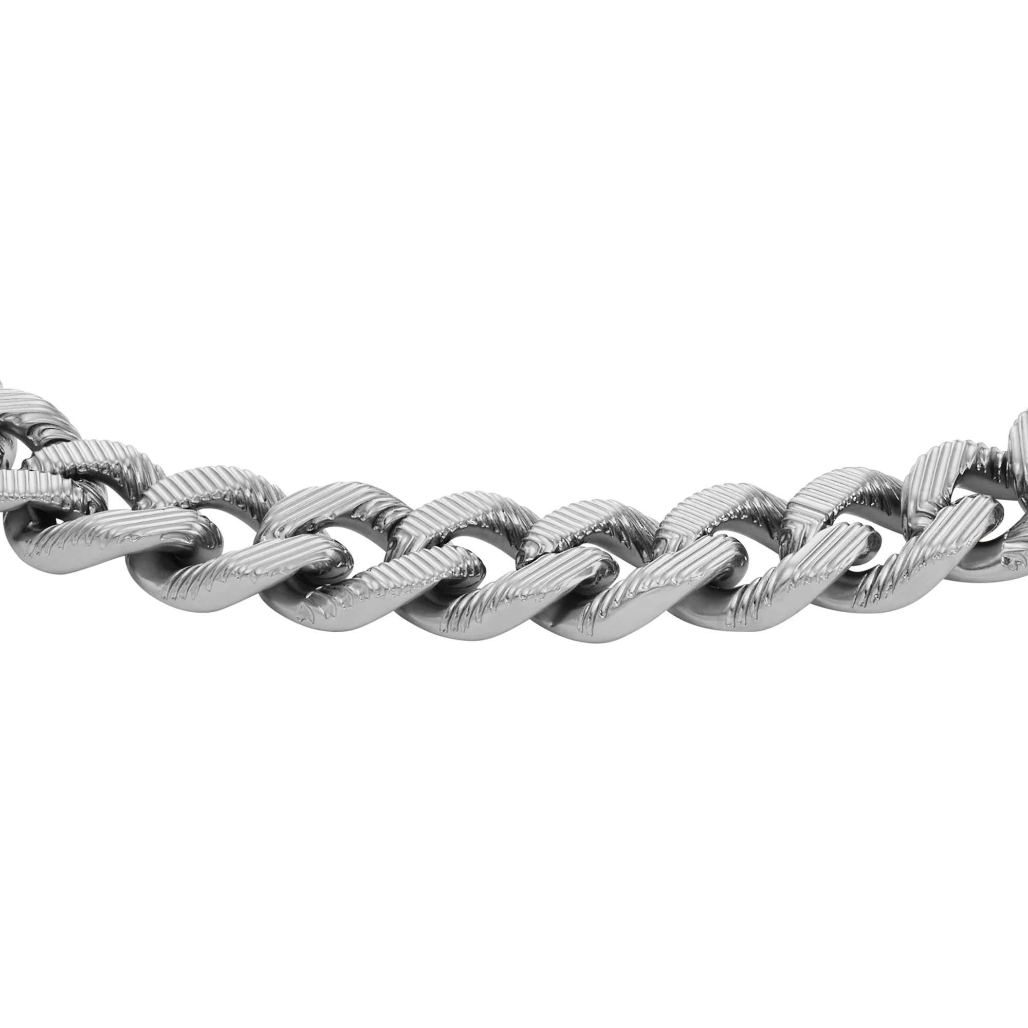 Harlow Linear Texture Chain Stainless Steel Bracelet