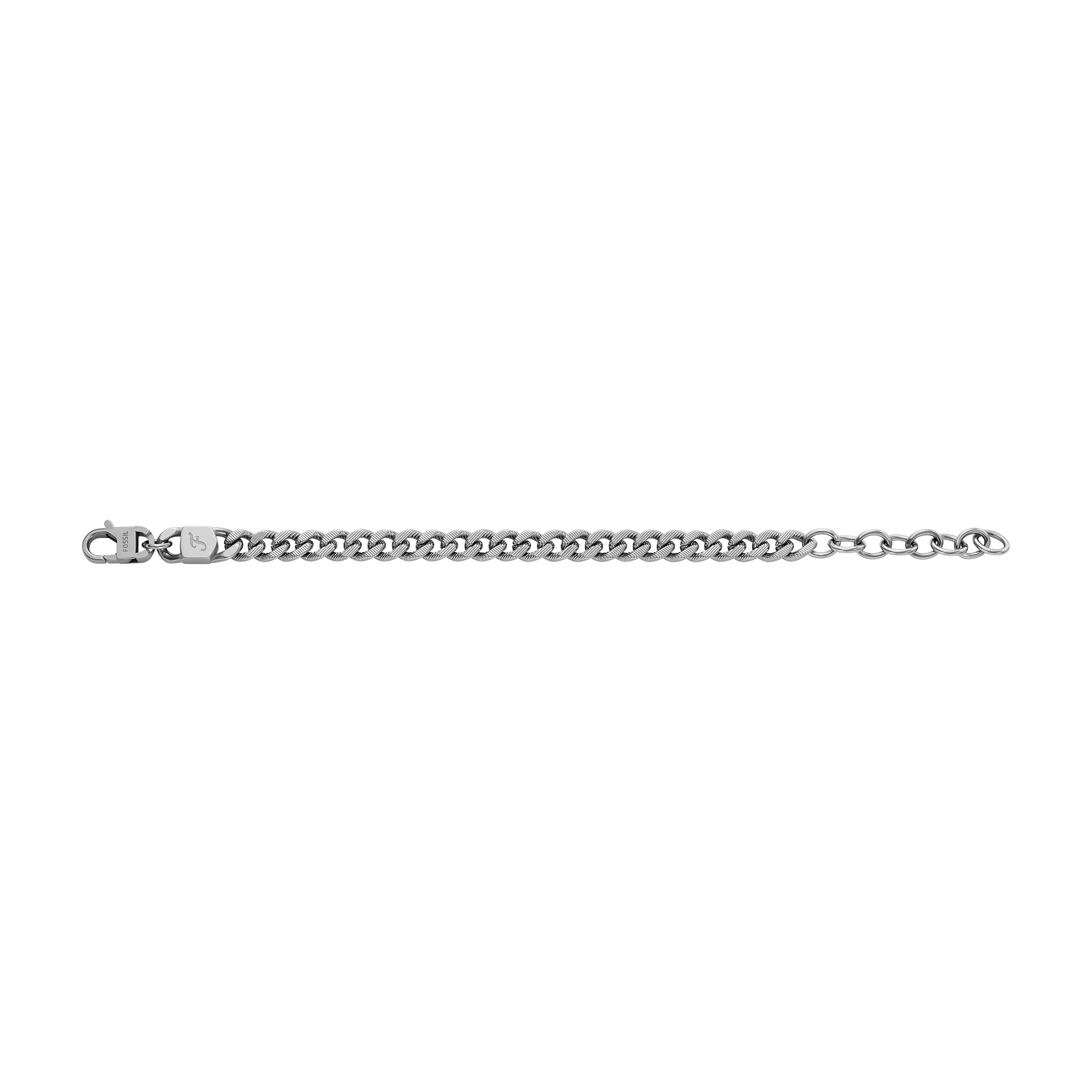 Harlow Linear Texture Chain Stainless Steel Bracelet - Image 2