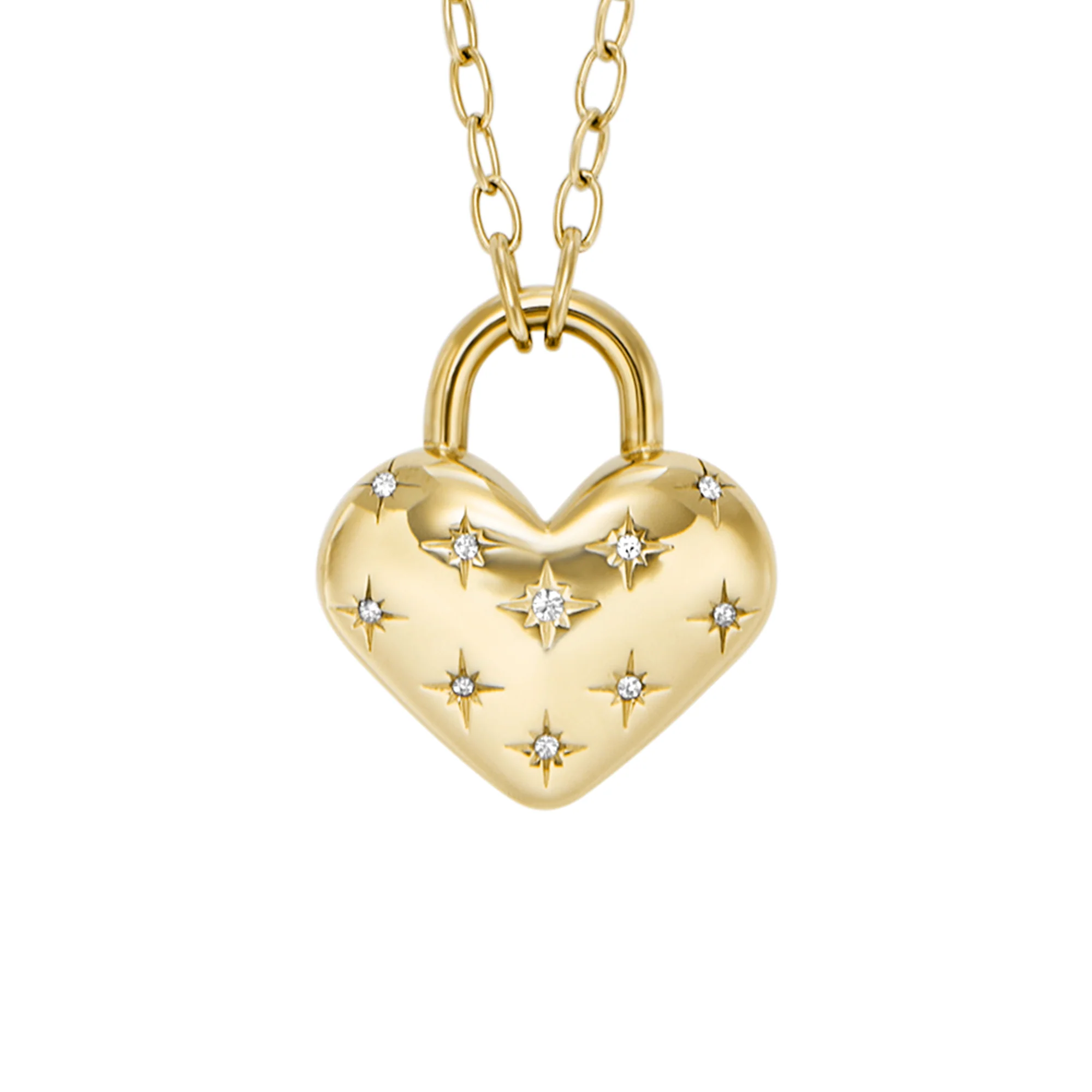 Sadie All My Love Gold-Tone Stainless Steel Heart Pendant Necklace - Image 2
