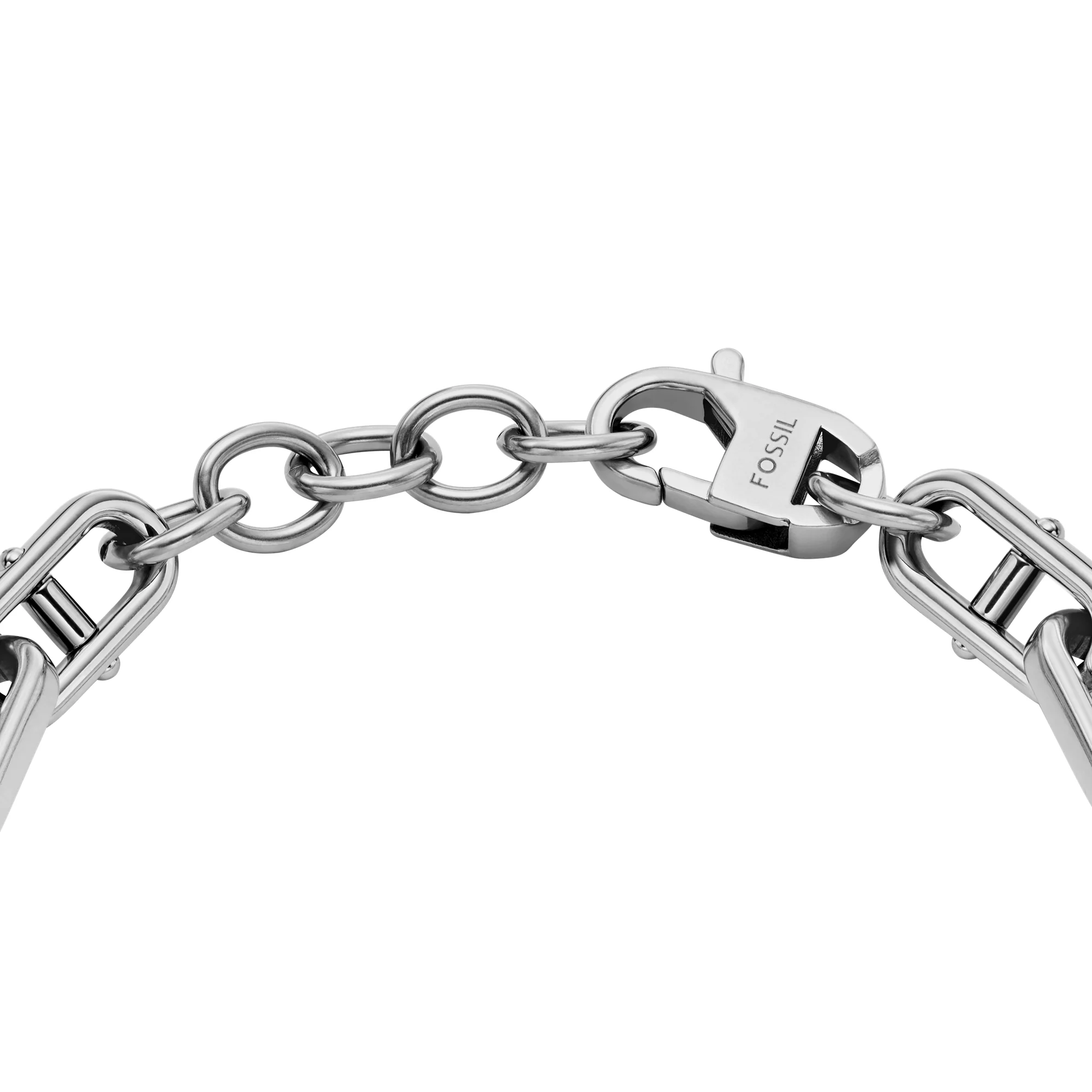 Knox Knurled Texture Stainless Steel Chain Bracelet - Image 2