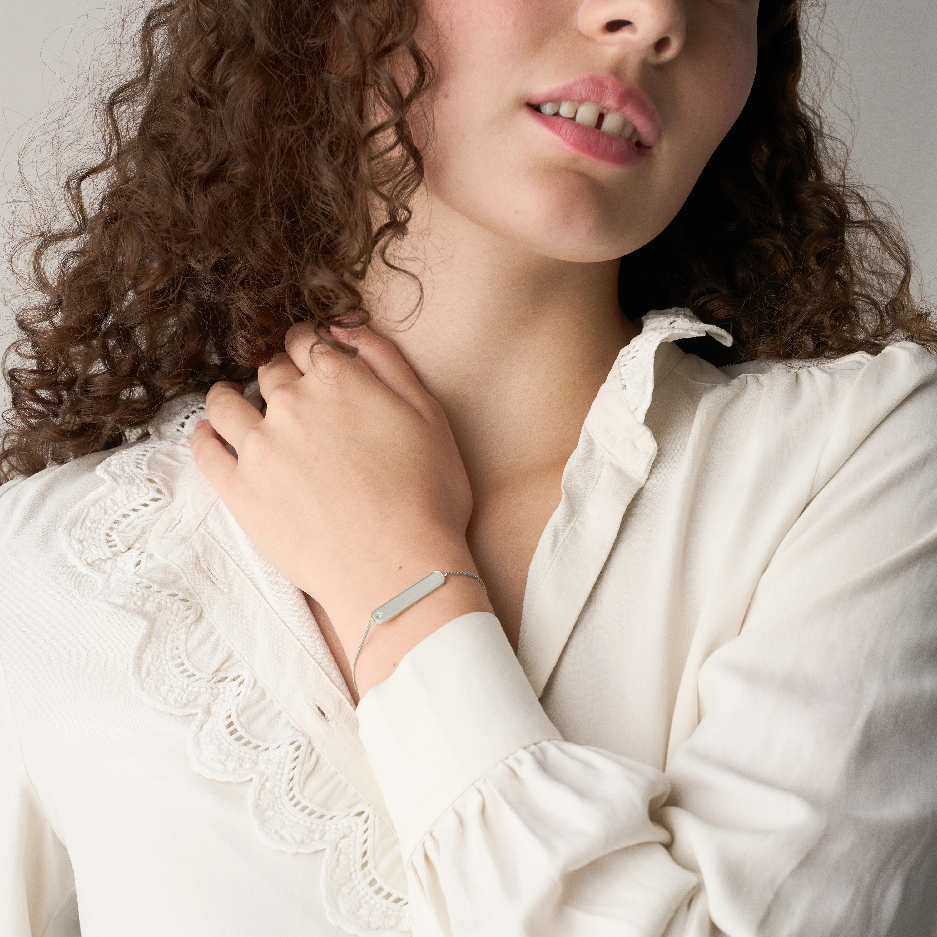 Sadie Stainless Steel ID Bracelet - Image 5