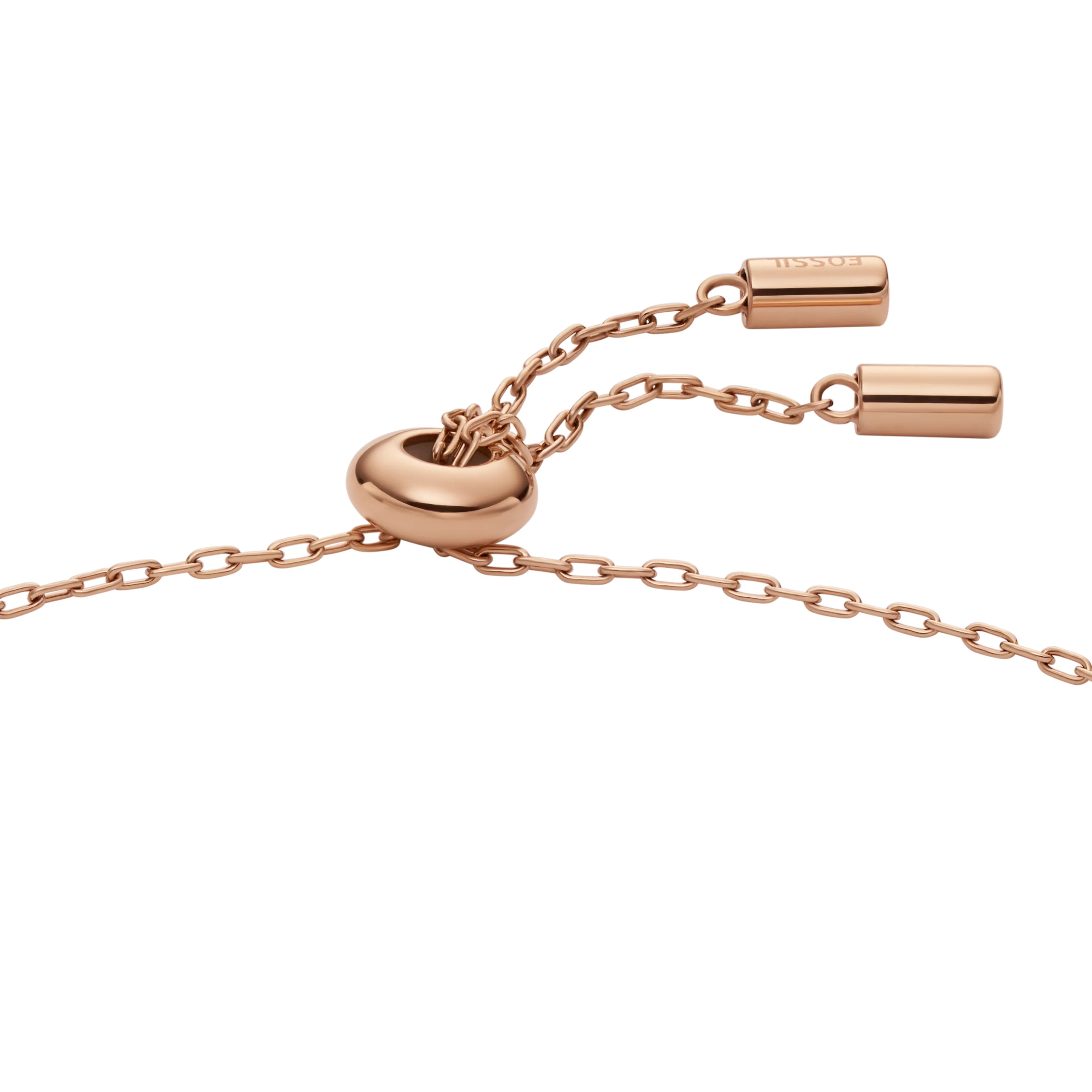 Merrit Classic Mother-of-Pearl Rose Gold-Tone Stainless Steel Station Bracelet - Image 3