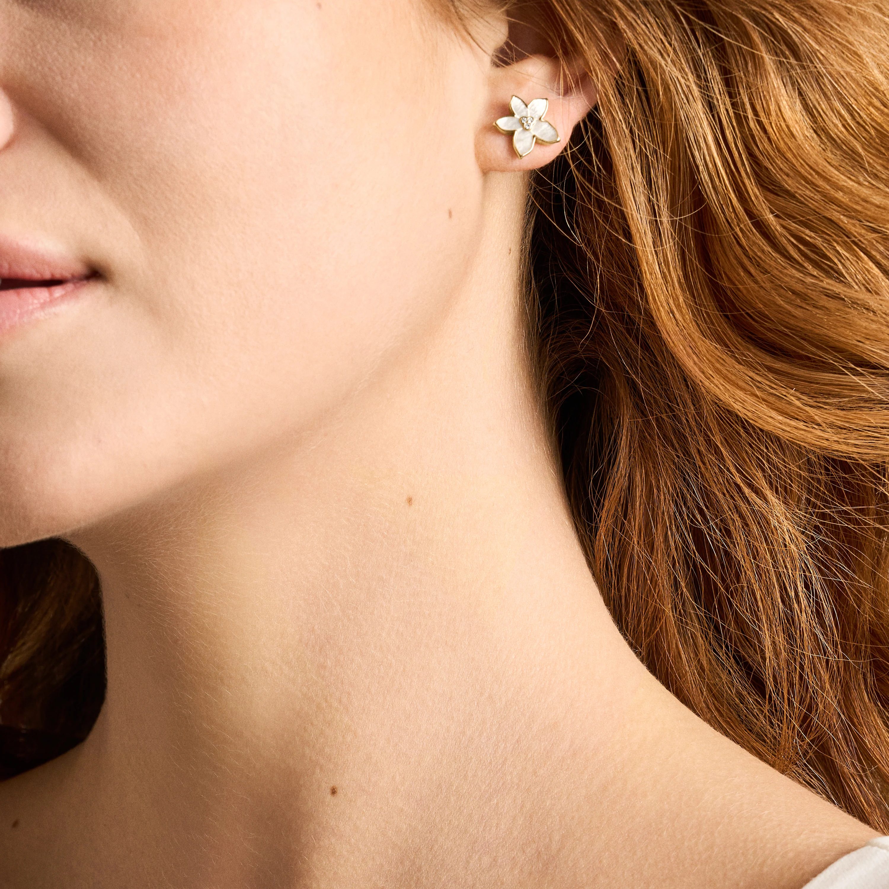 Sutton The Flower Collection Mother-of-Pearl Stud Earrings - Image 5