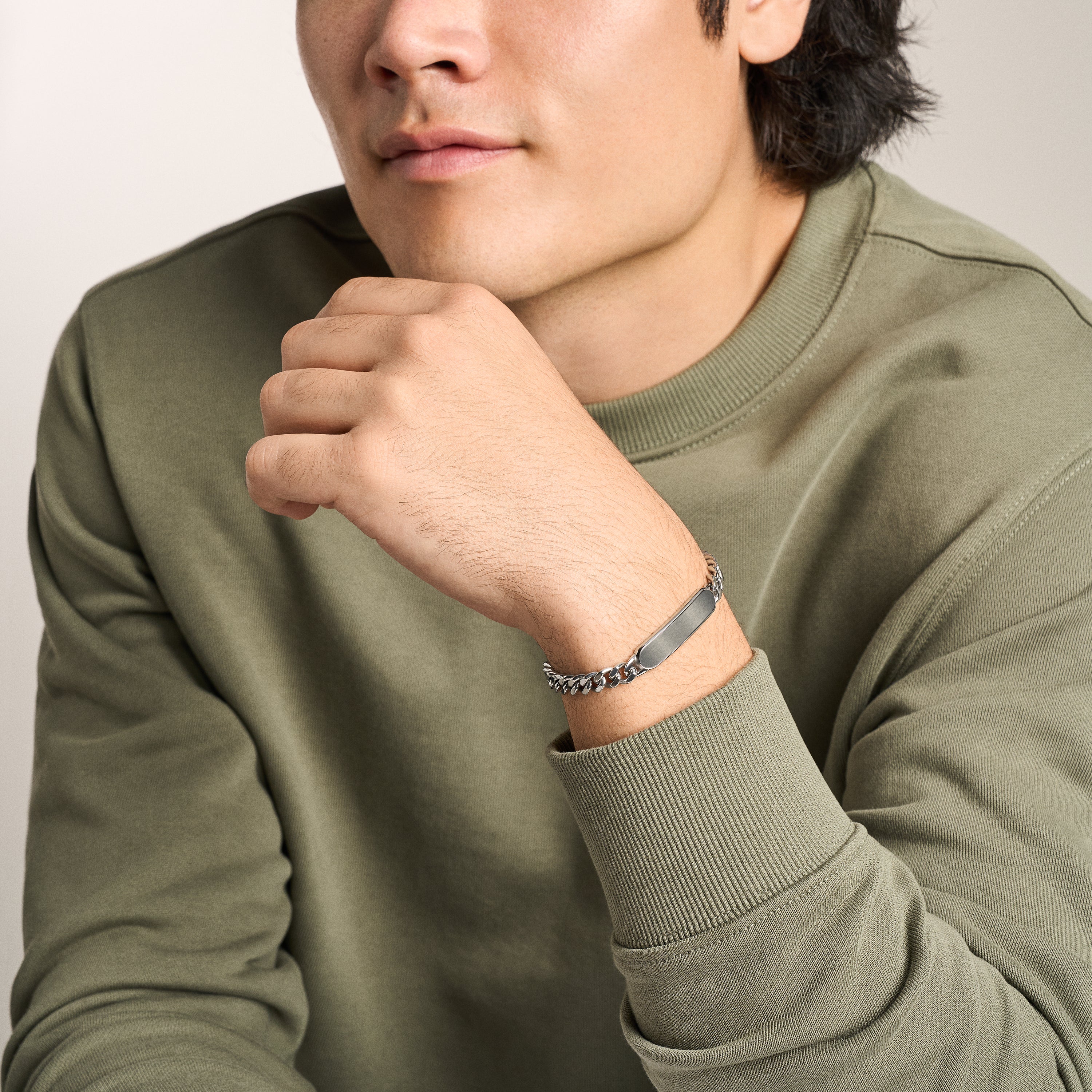 Ellis Stainless Steel ID Bracelet - Image 5