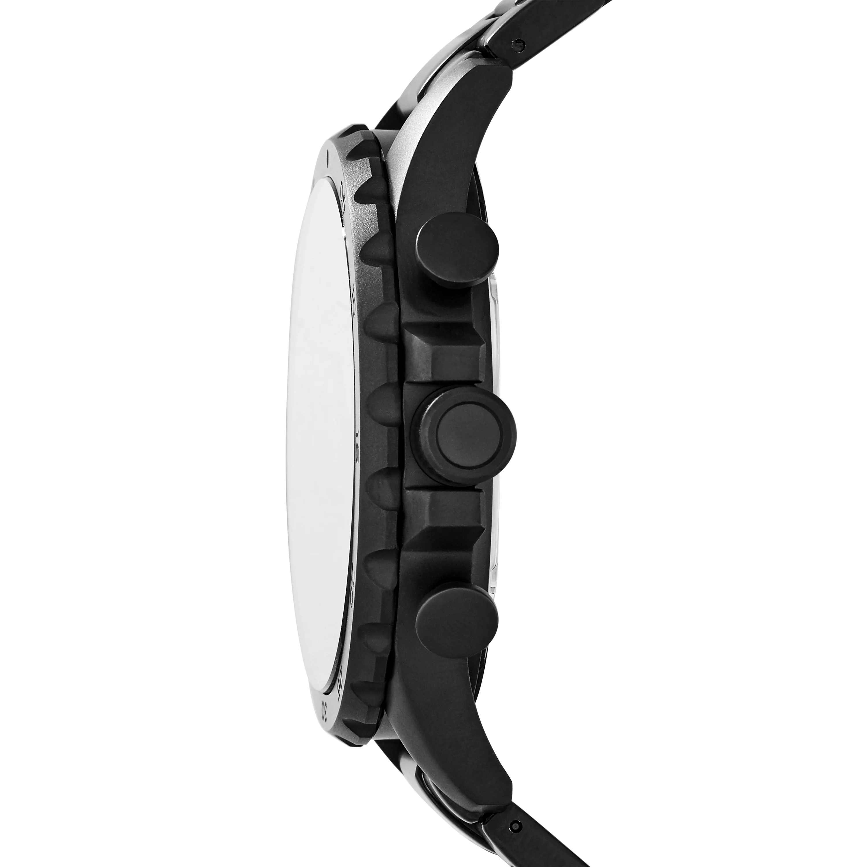 Nate Chronograph Black Stainless Steel Watch - Image 2