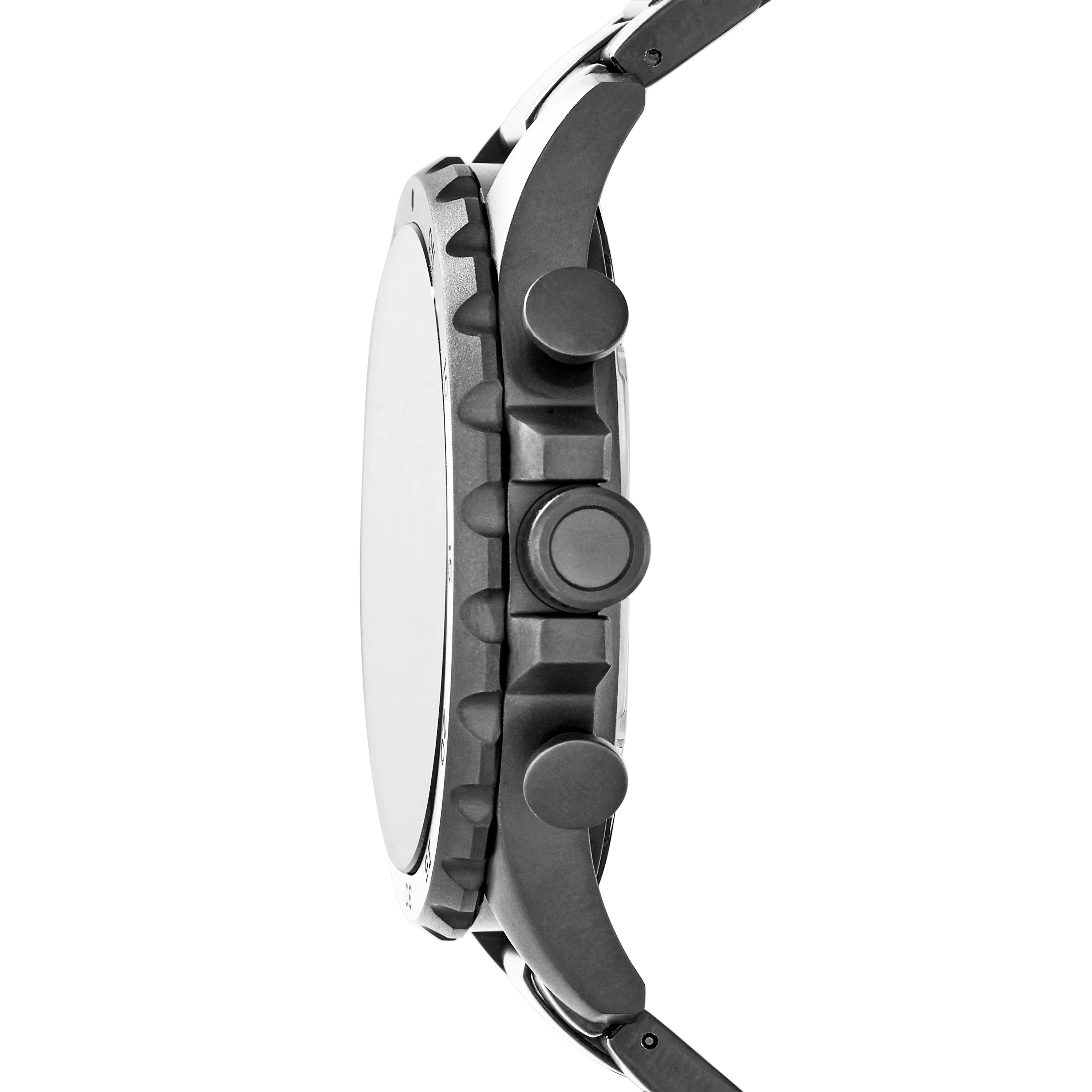Nate Chronograph Smoke Stainless Steel Watch - Image 2