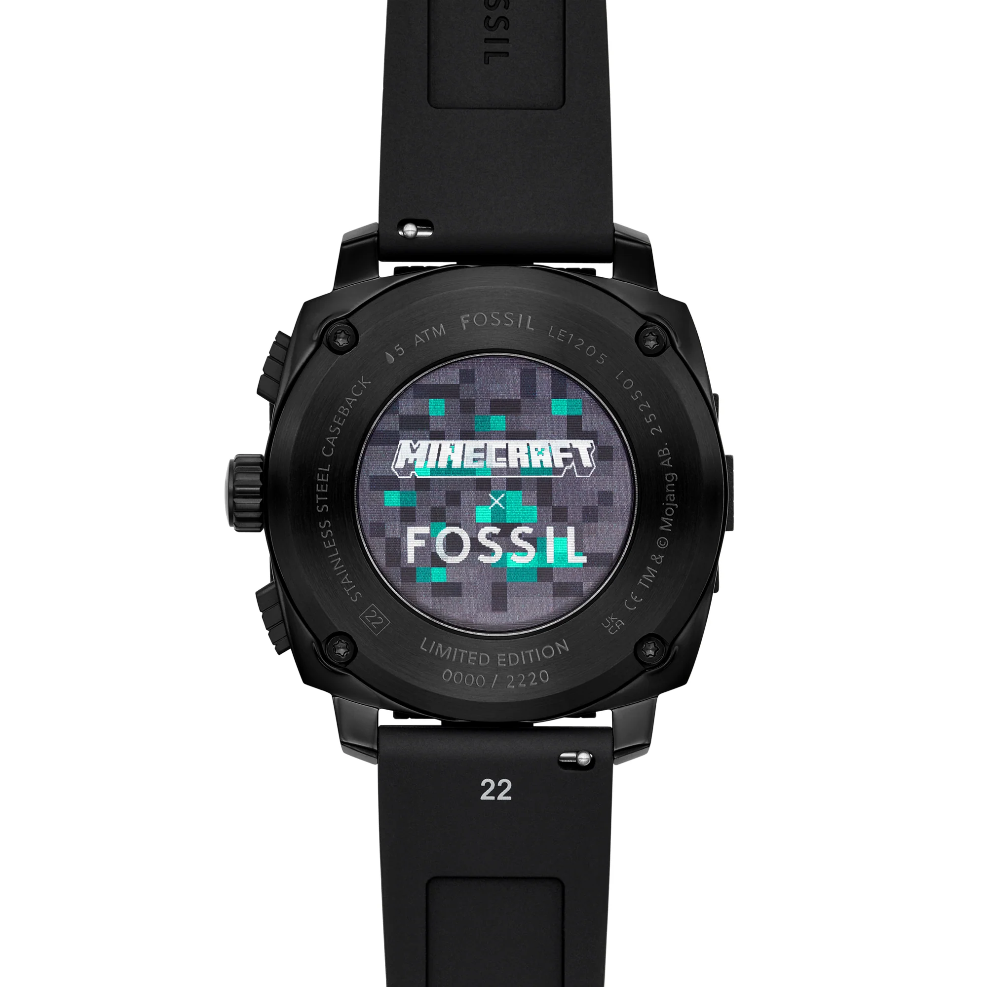 Minecraft x Fossil Limited-Edition Deepslate Chronograph Watch - Image 3