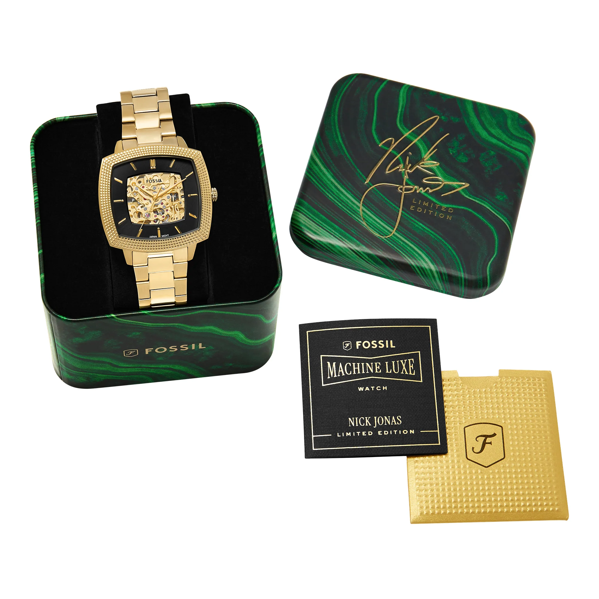 Nick Jonas x Fossil Machine Luxe Automatic Gold-Tone Stainless Steel Watch - Image 7