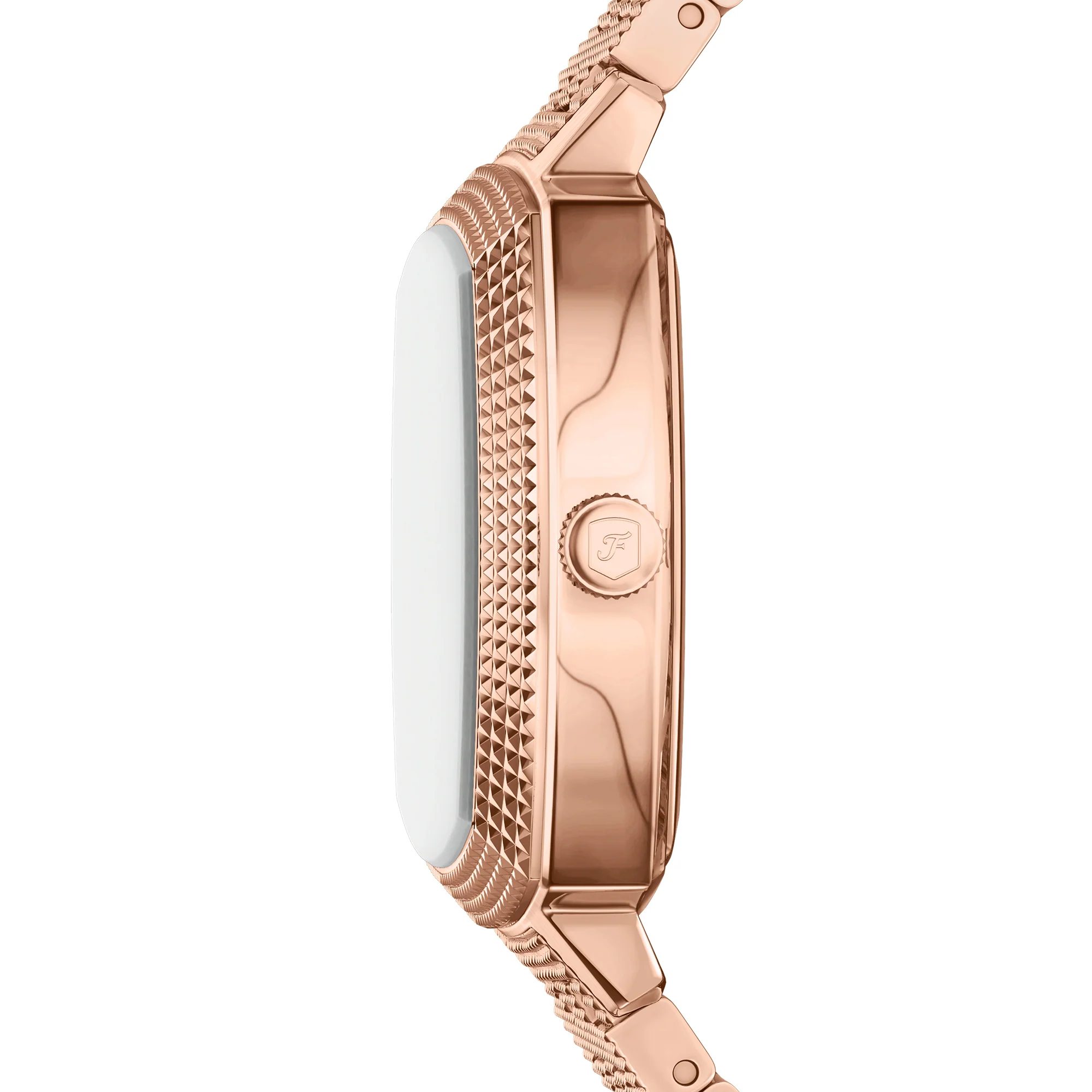 Nick Jonas x Fossil Machine Luxe Marble Three-Hand Rose Gold-Tone Stainless Steel Watch - Image 2