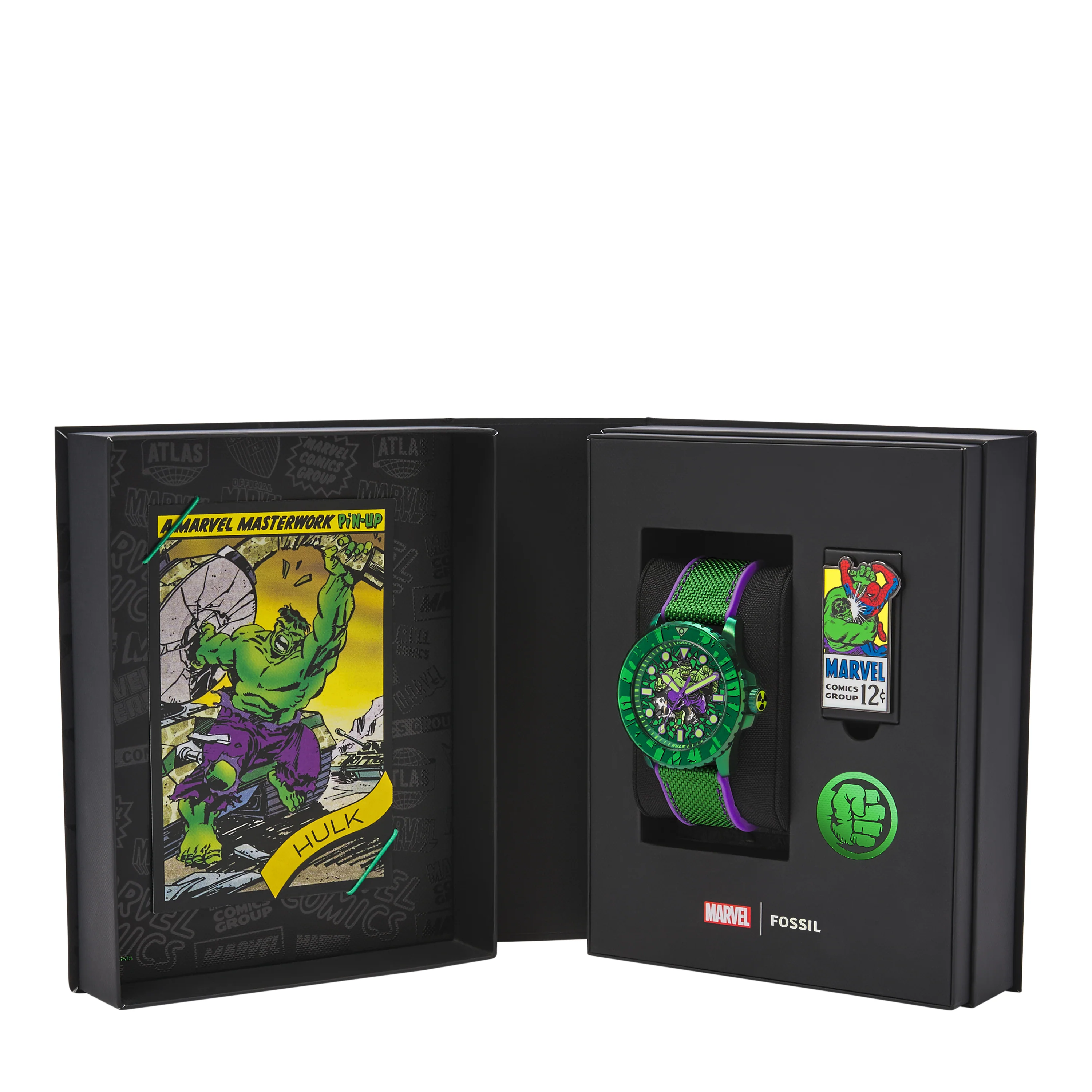 Marvel x Fossil Limited-Edition Incredible Hulk Automatic Watch - Image 8