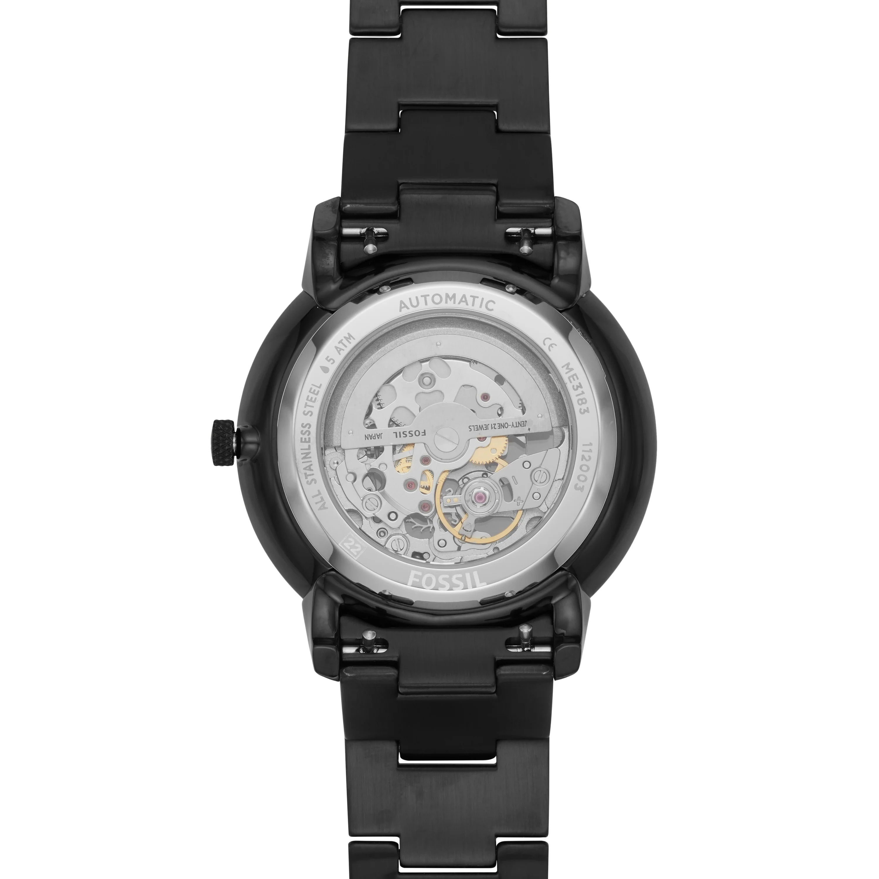 Neutra Automatic Black Stainless Steel Watch - Image 4