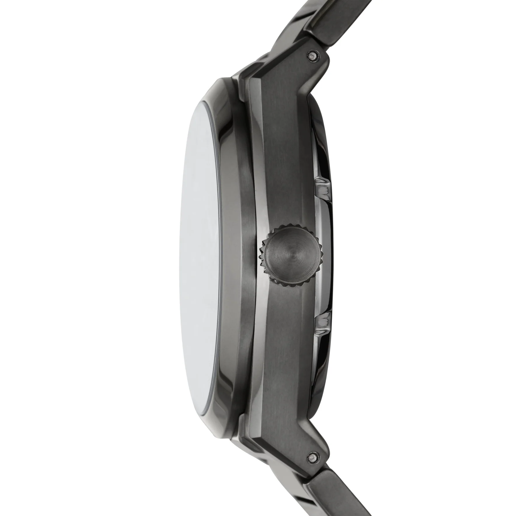 Everett Automatic Smoke Stainless Steel Watch - Image 3