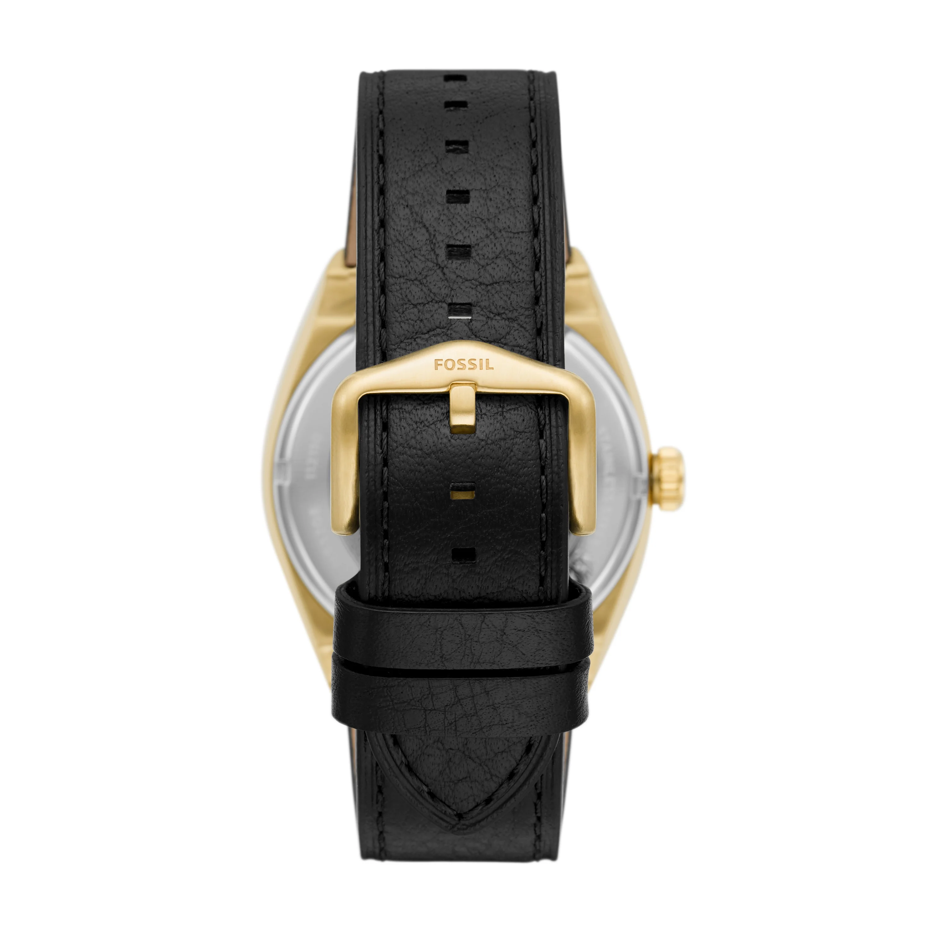 Everett Automatic Black Eco Leather Watch - Image 4