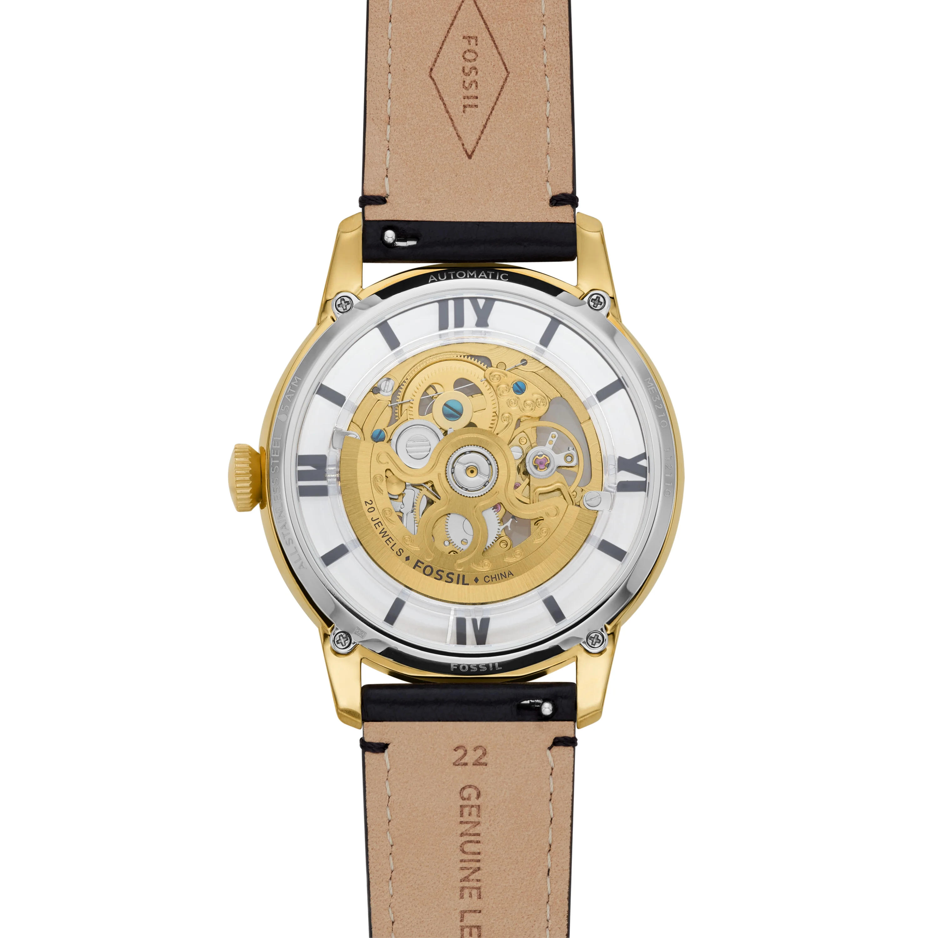 Townsman Automatic Black Eco Leather Watch - Image 3