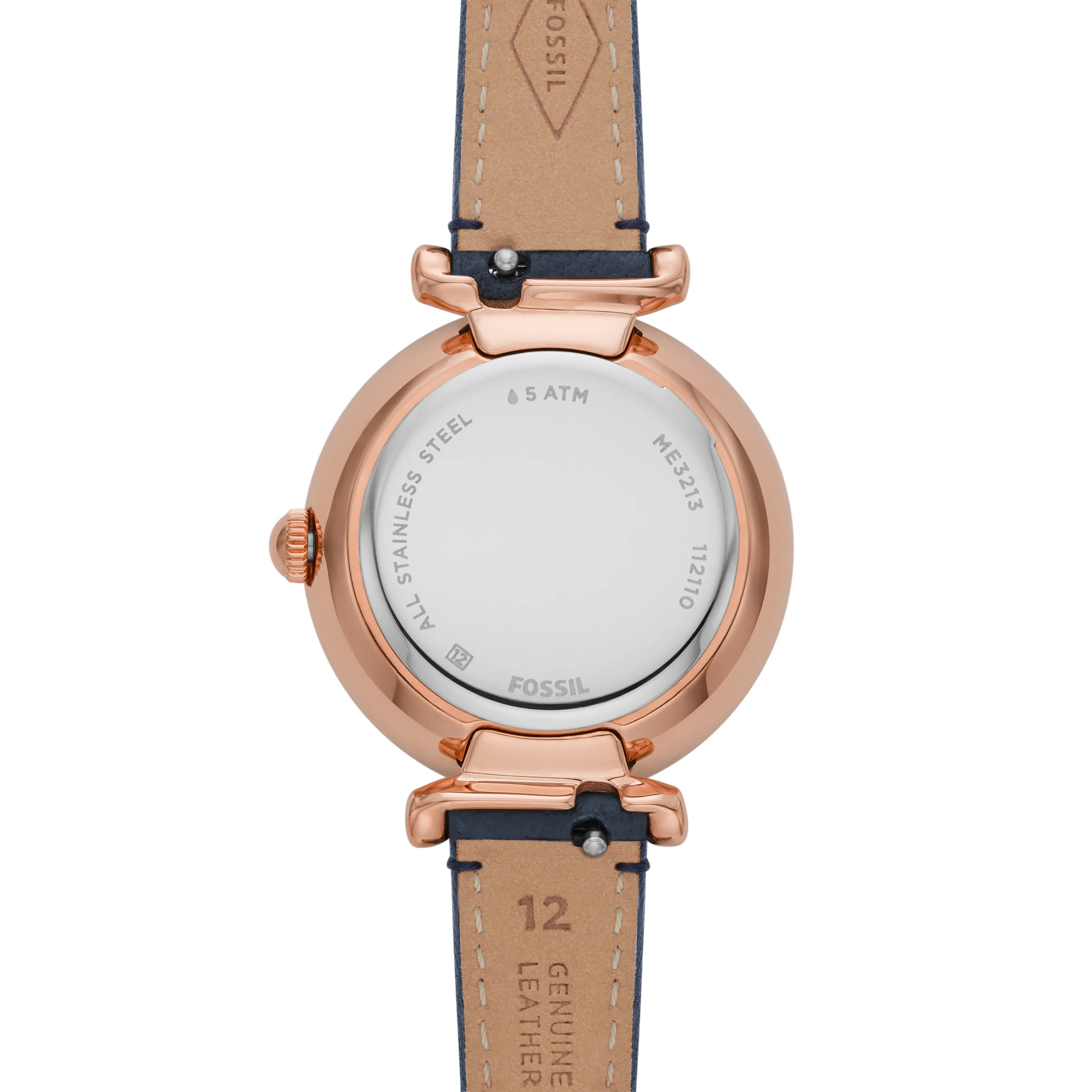 Carlie Automatic Navy Eco Leather Watch - Image 3