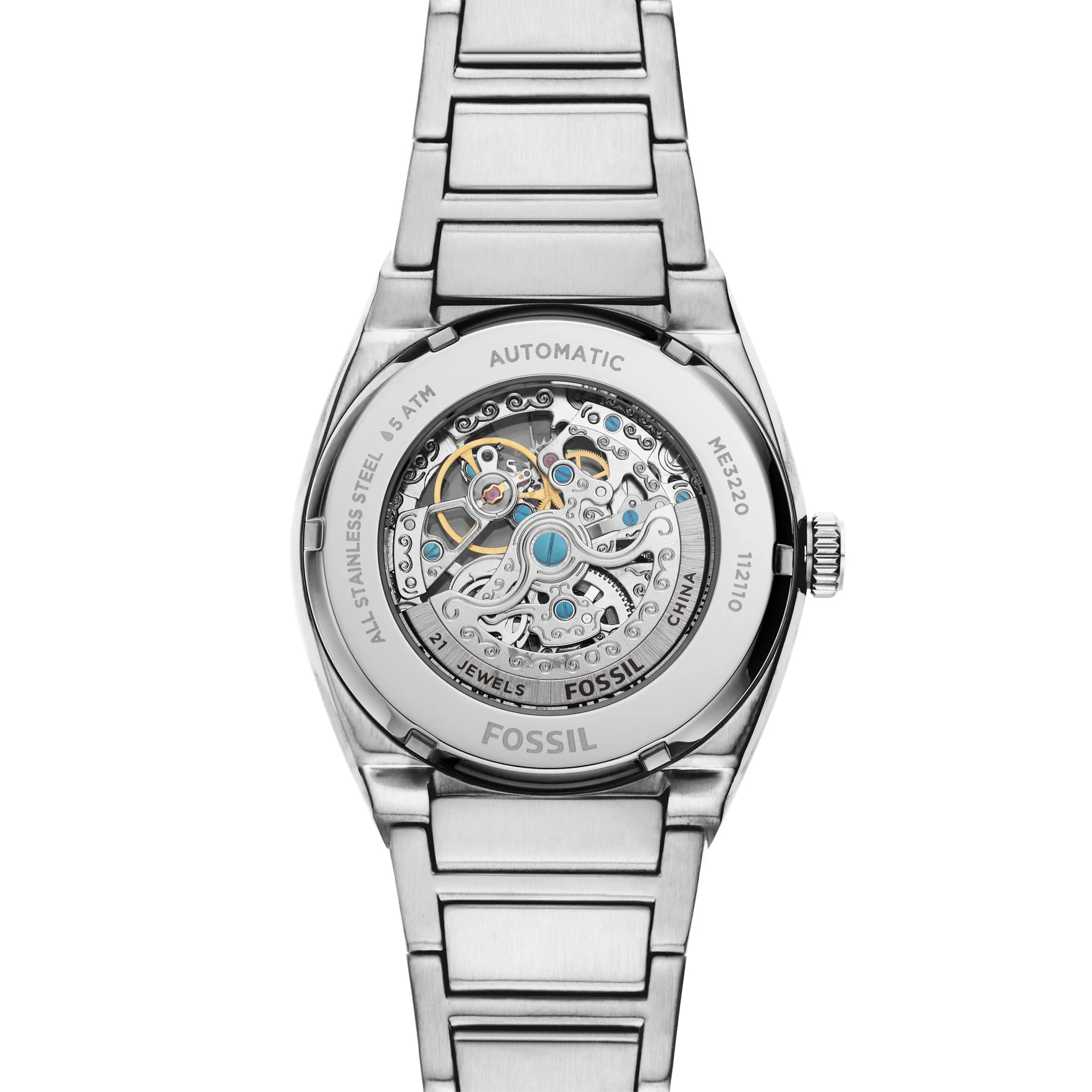 Everett Automatic Stainless Steel Watch - Image 4