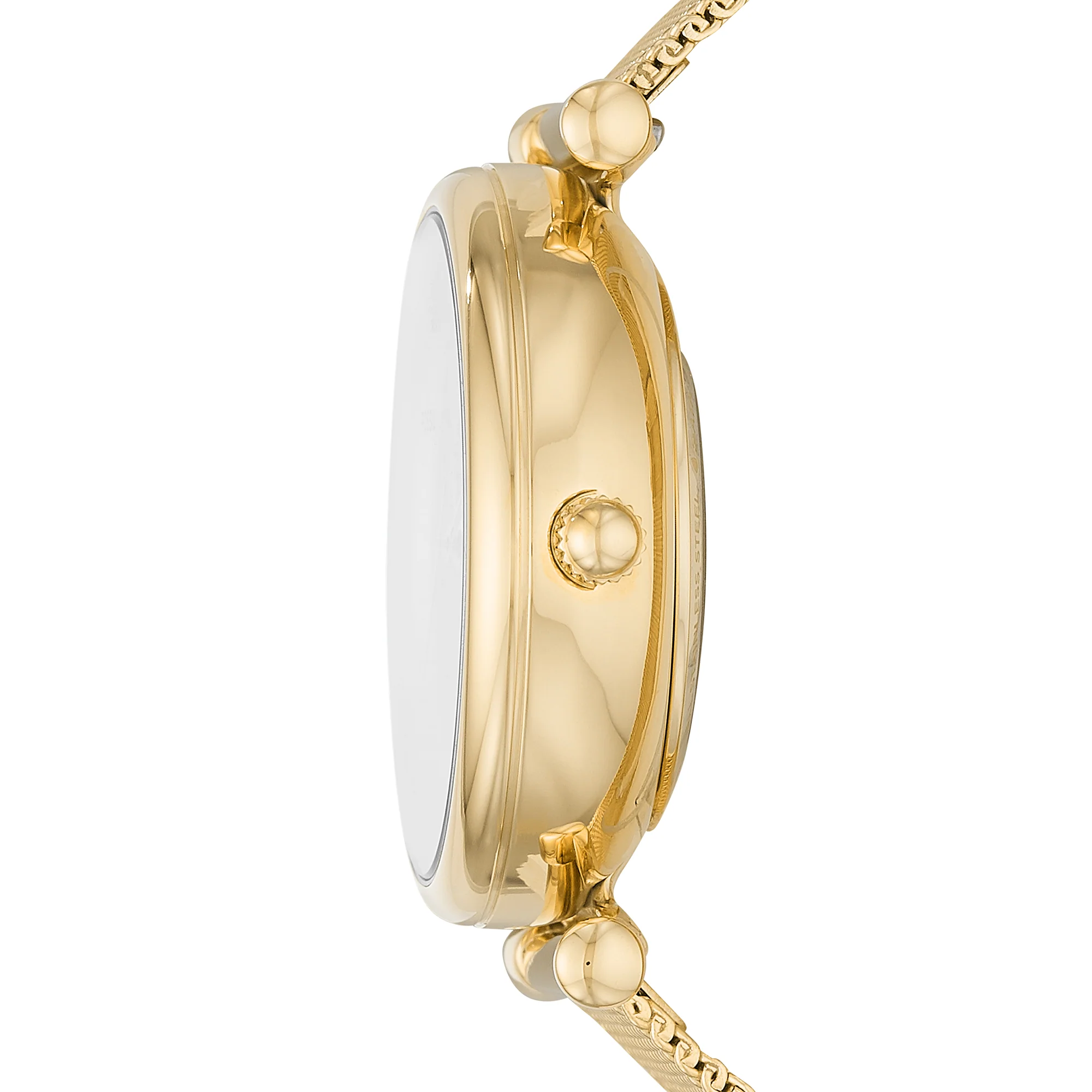 Carlie Automatic Gold-Tone Stainless Steel Mesh Watch - Image 2