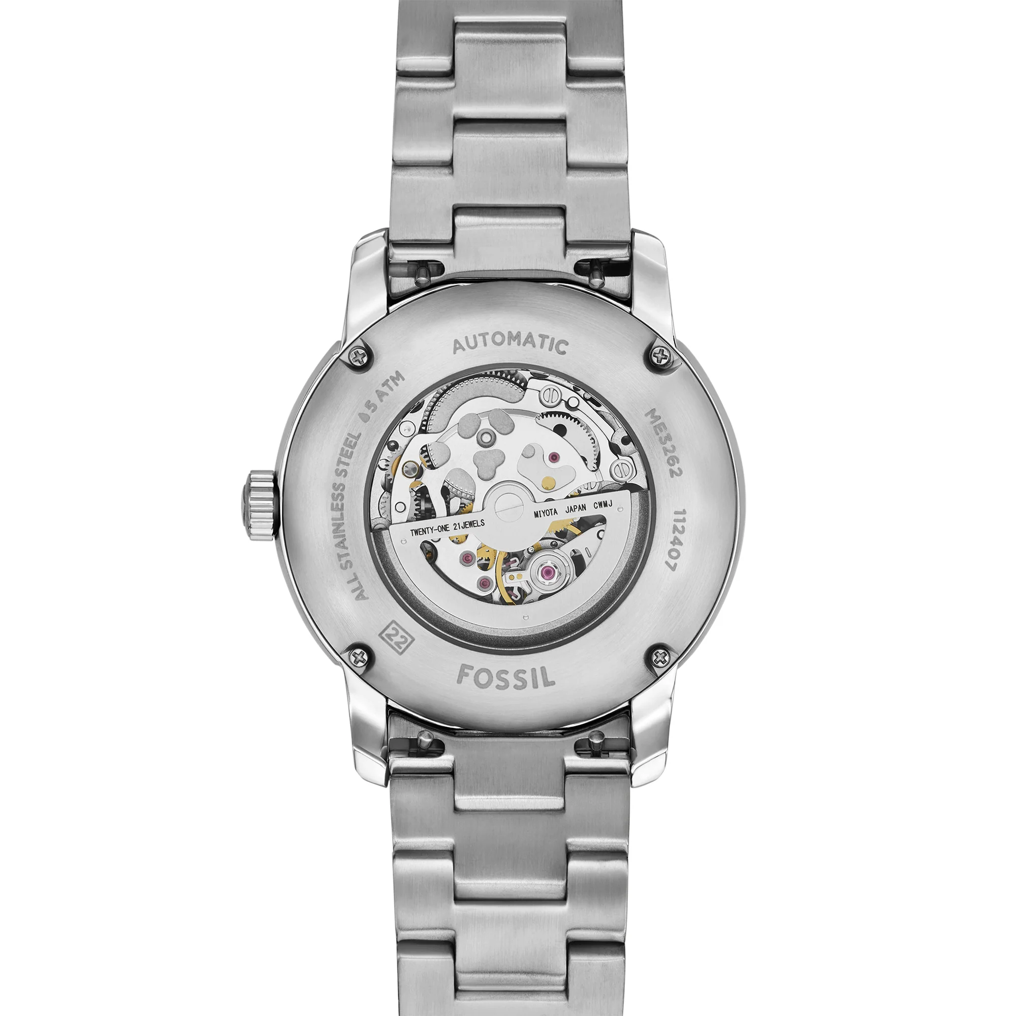 Fossil Heritage Automatic Stainless Steel Watch - Image 3