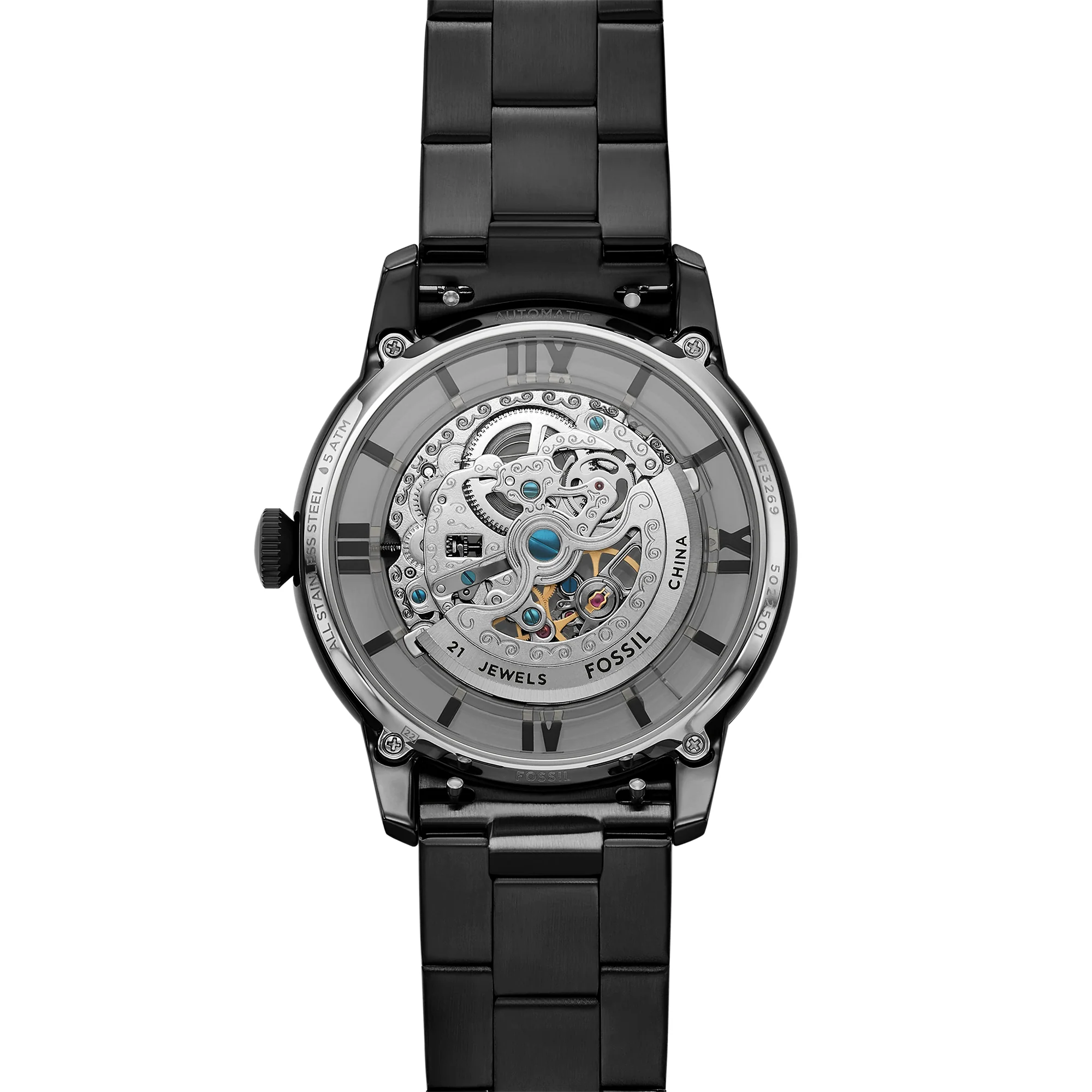 Townsman Automatic Black Stainless Steel Watch - Image 3