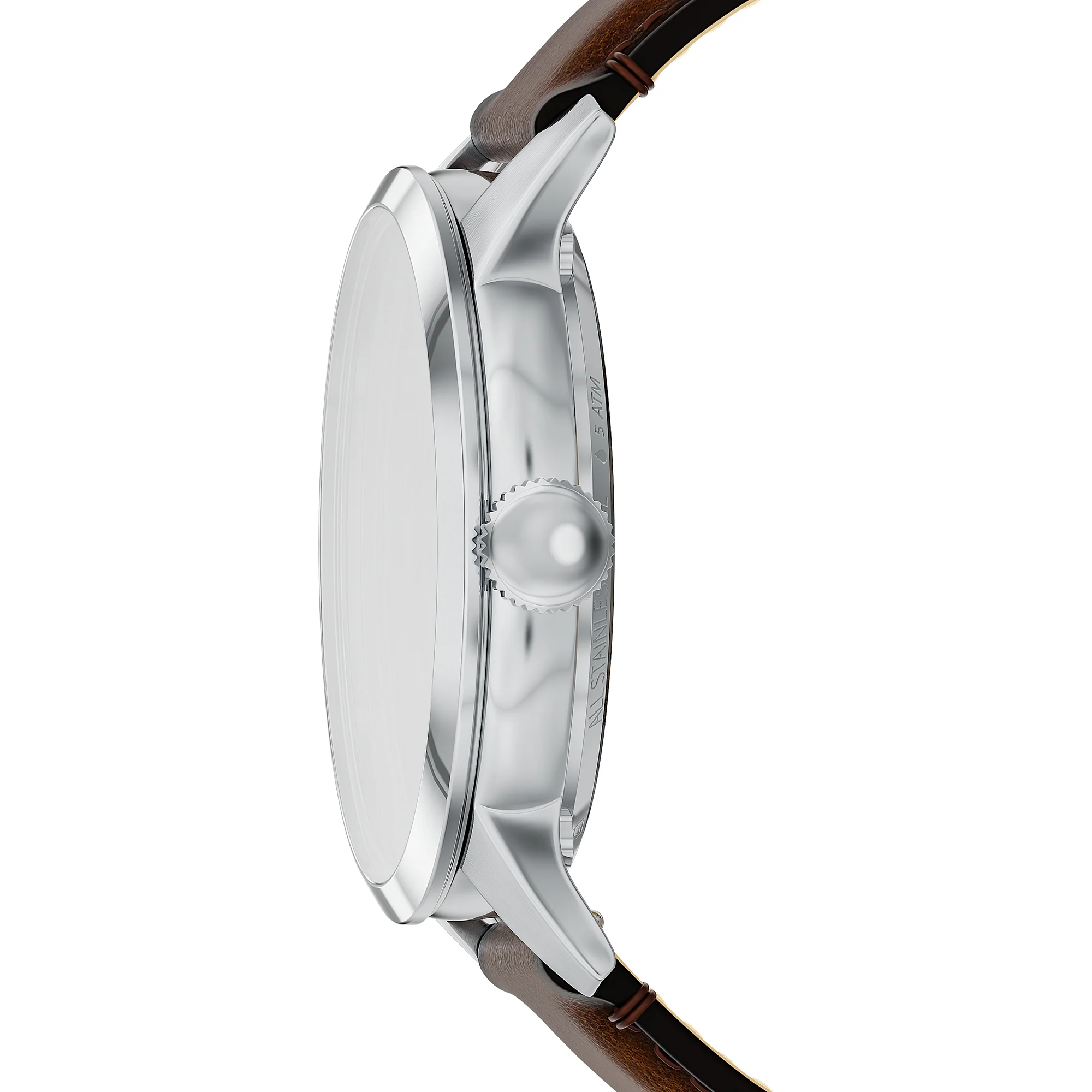 Townsman Automatic Brown Leather Watch - Image 2