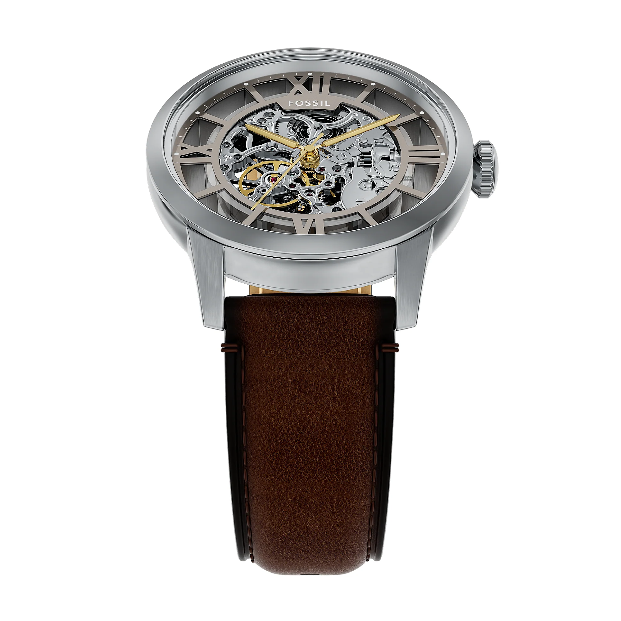 Townsman Automatic Brown Leather Watch - Image 5