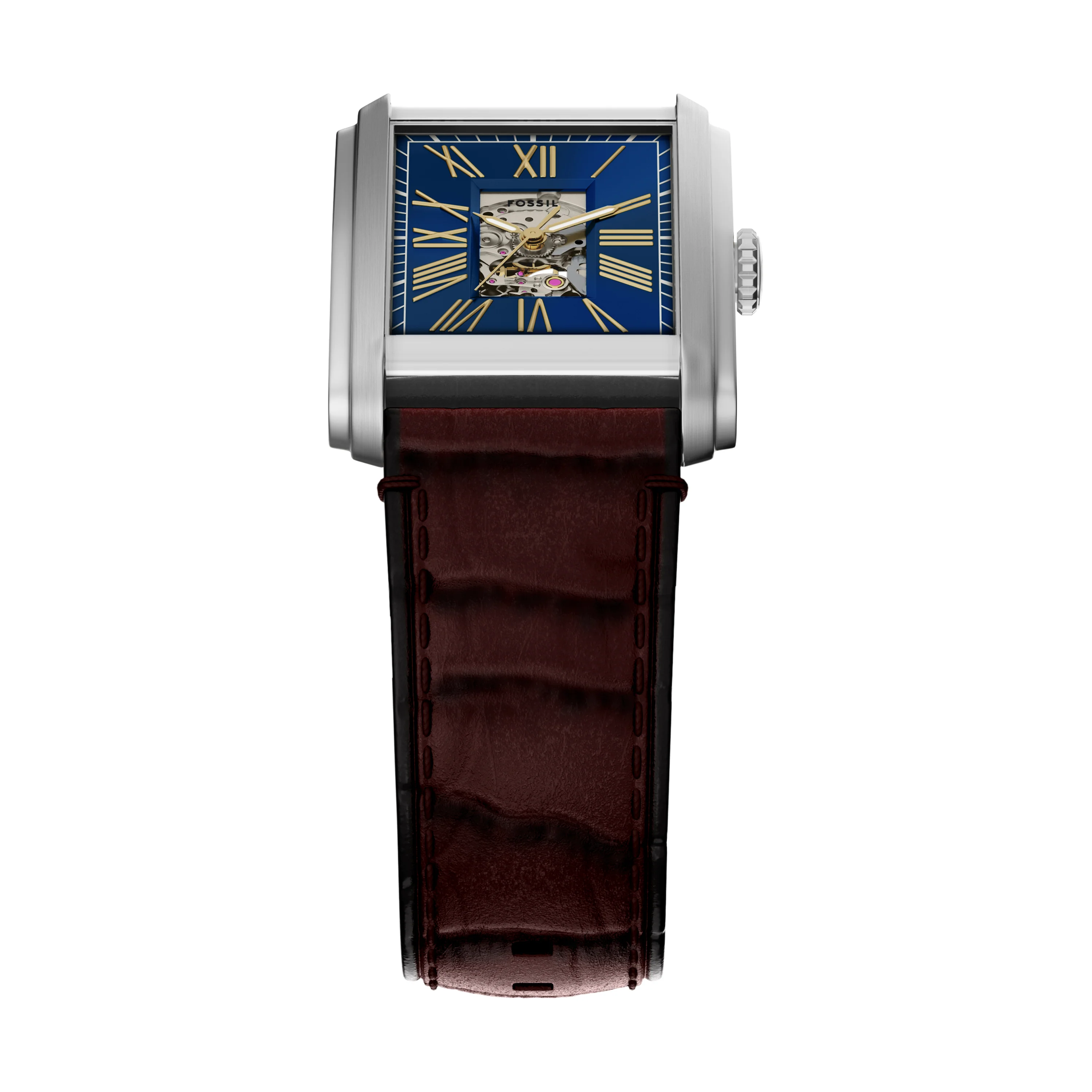 Carraway Automatic Brown Croco Leather Watch - Image 4