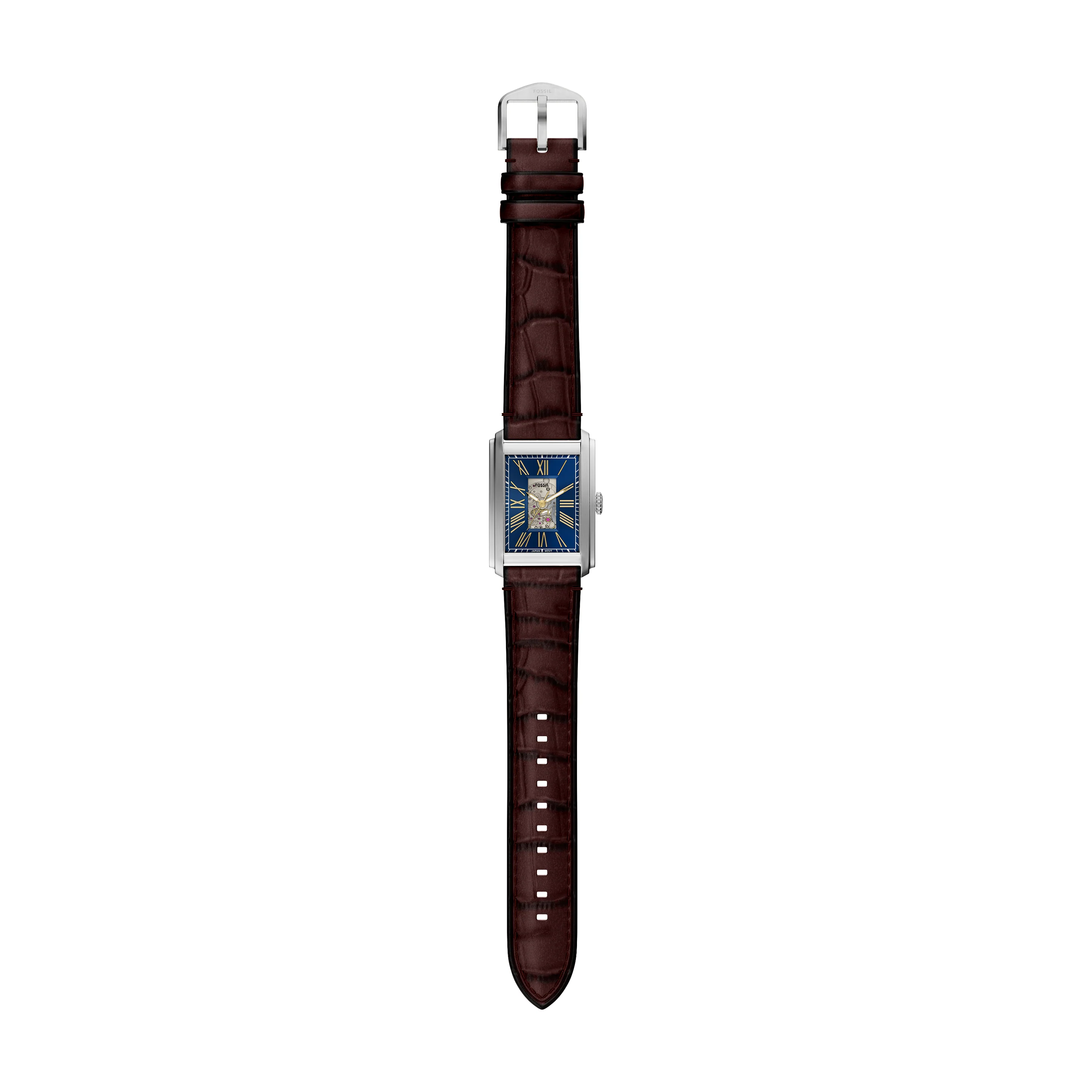Carraway Automatic Brown Croco Leather Watch - Image 8